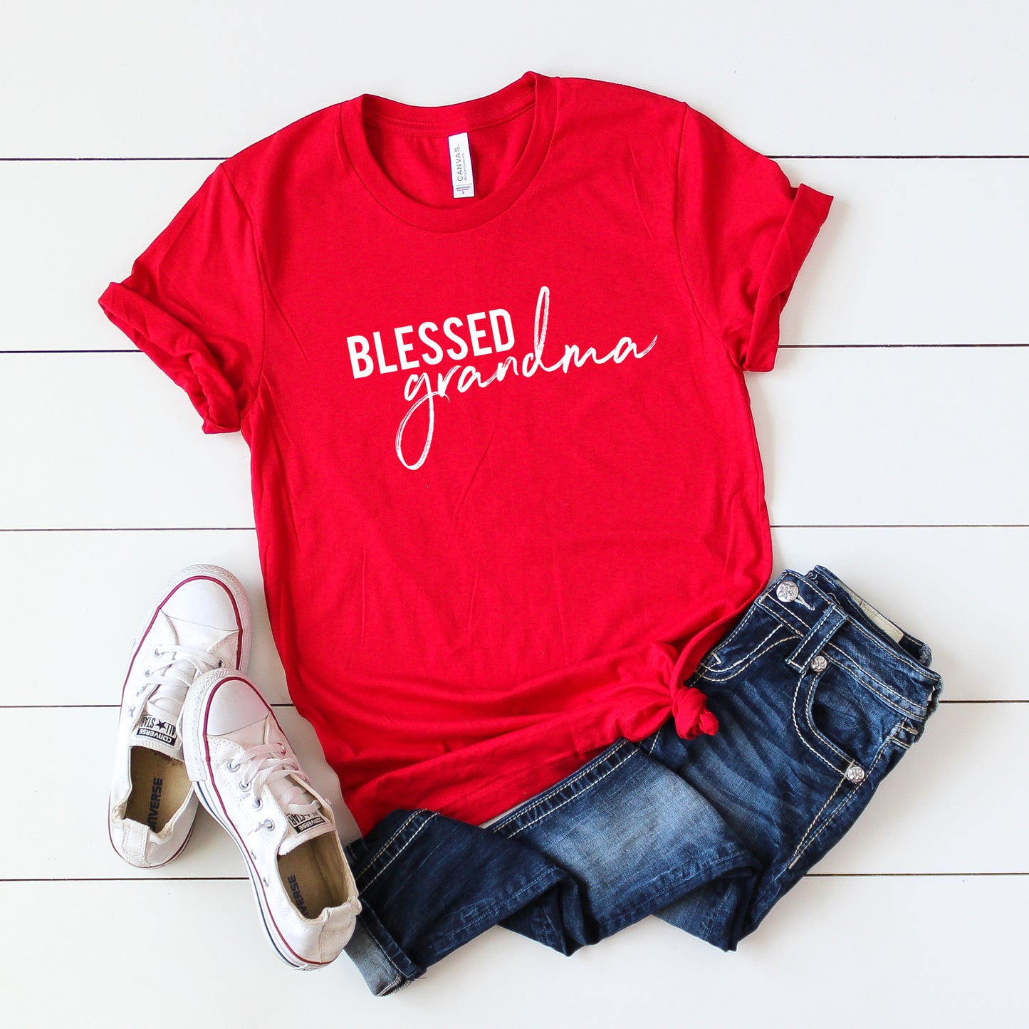 Blessed Grandma | Short Sleeve Crew Neck