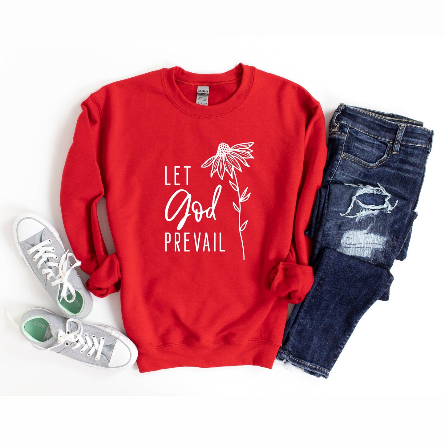 Let God Prevail Floral | Sweatshirt