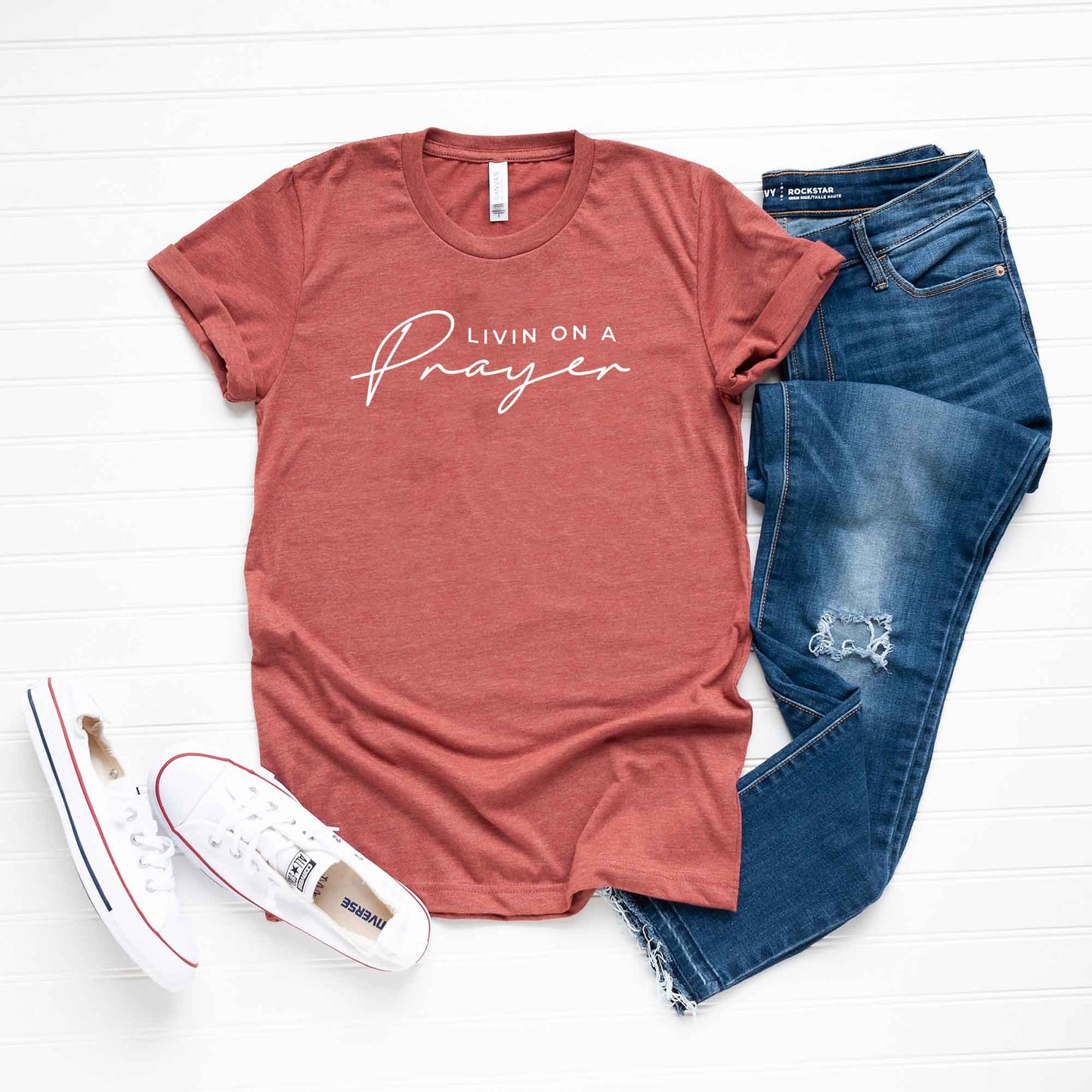Livin On A Prayer | Short Sleeve Crew Neck
