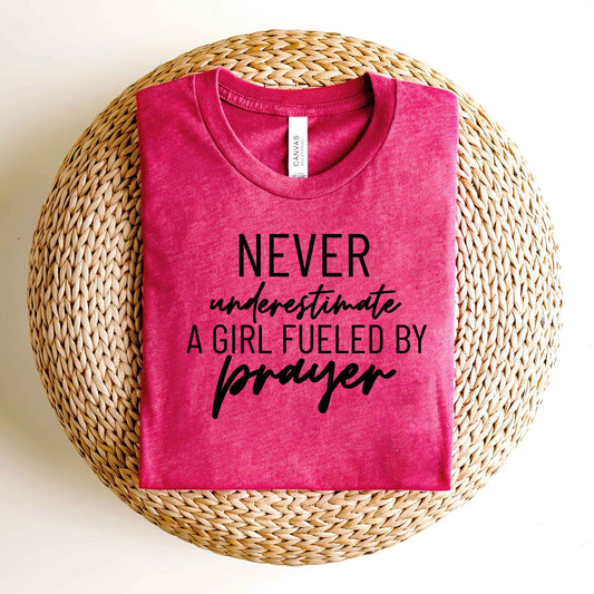 Never Underestimate A Girl | Short Sleeve Crew Neck