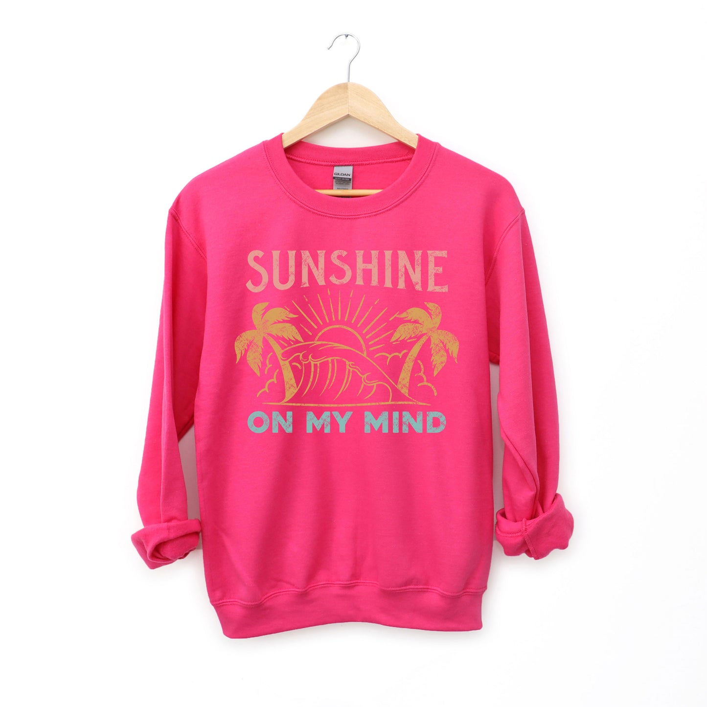 Sunshine On My Mind Palm Trees | Sweatshirt