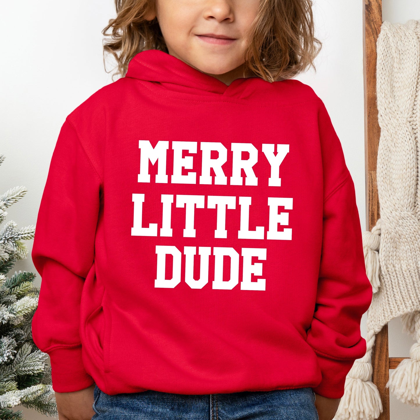 Merry Little Dude | Toddler Graphic Hoodie