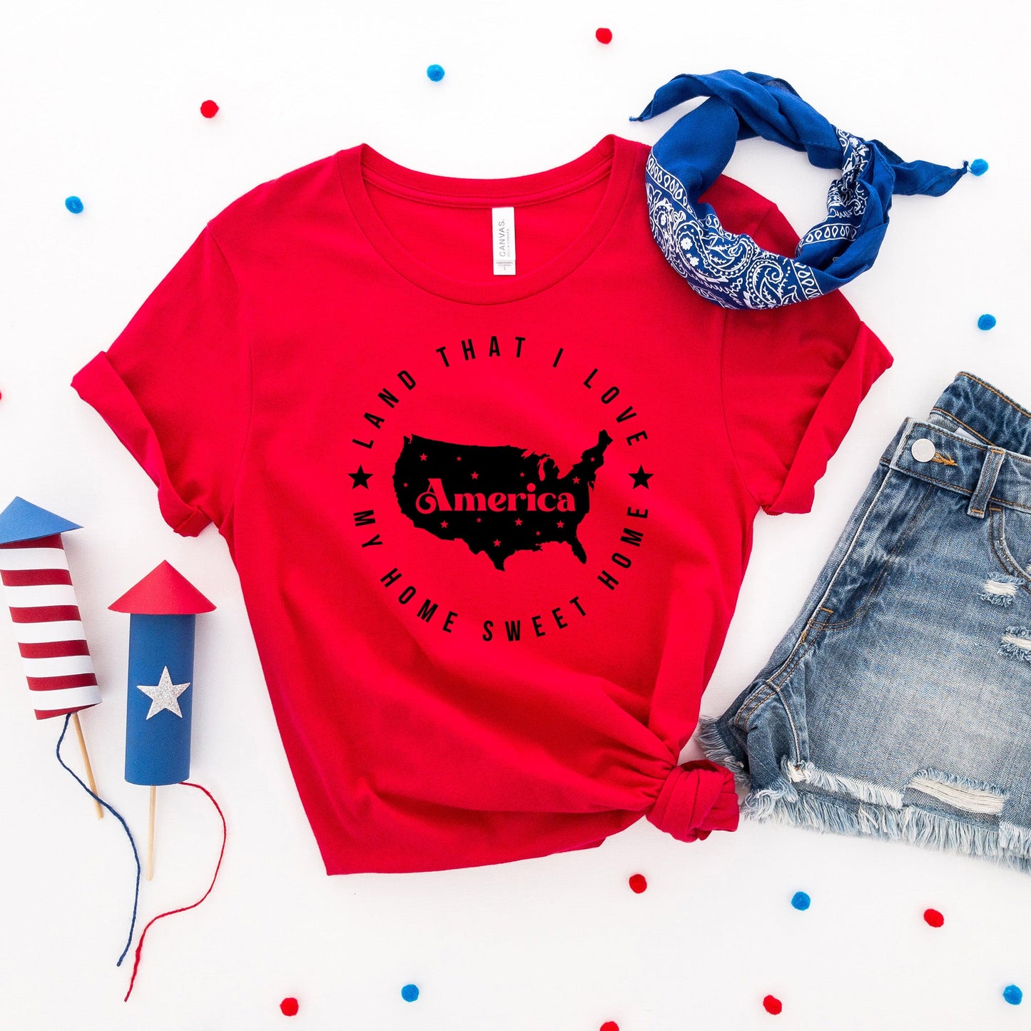 Land That I Love Circle | Short Sleeve Crew Neck