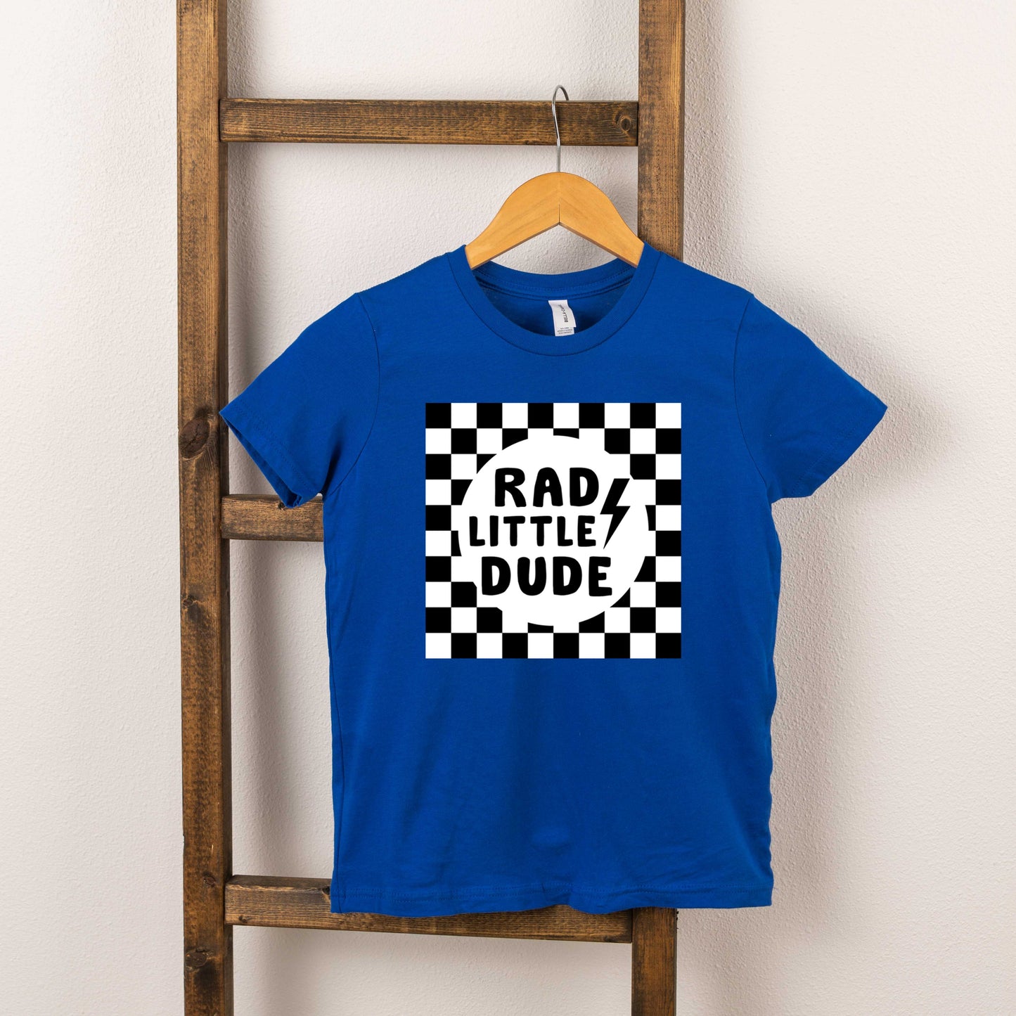Rad Little Dude Checkered | Youth Graphic Short Sleeve Tee