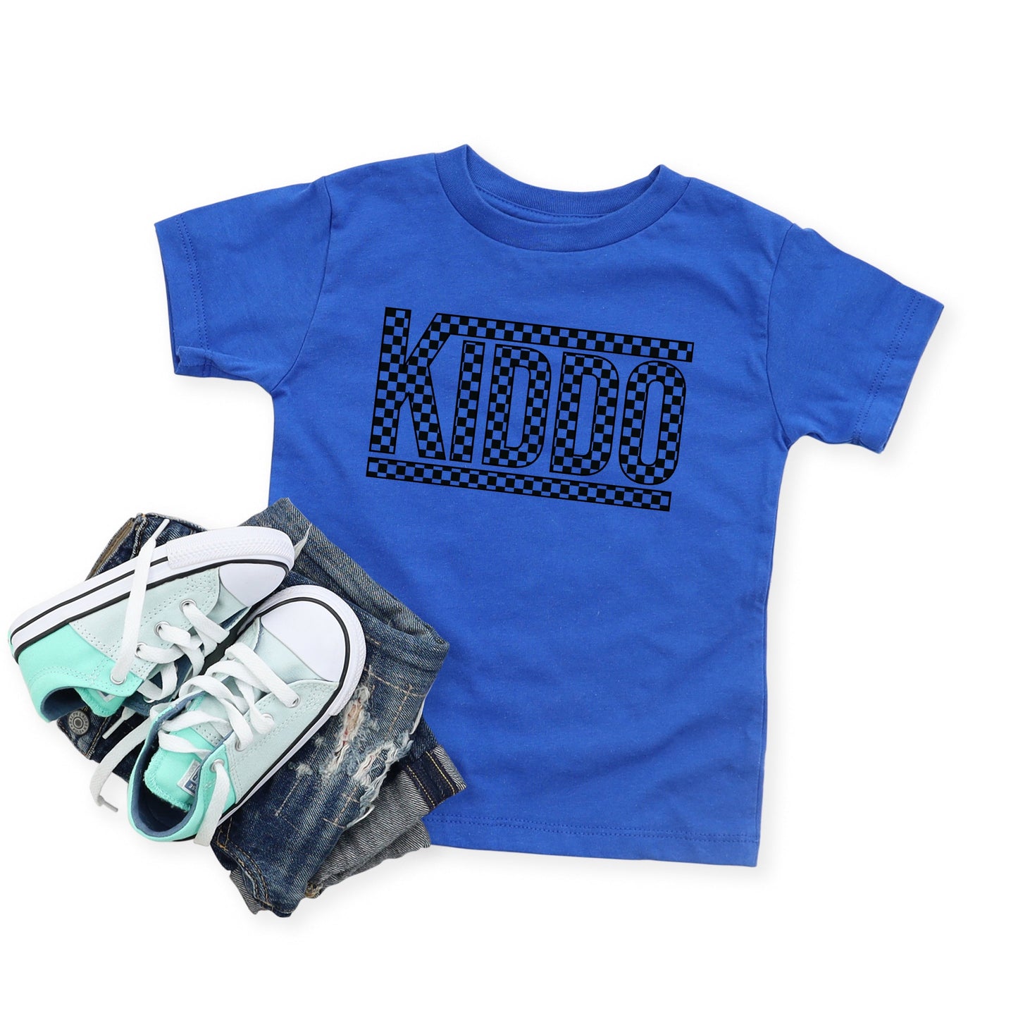 Kiddo Checkered | Youth Graphic Short Sleeve Tee