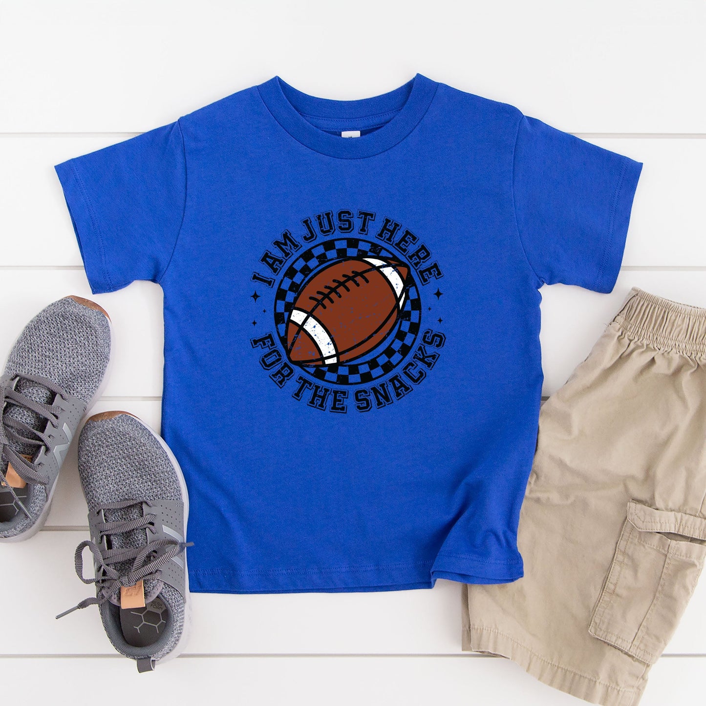 I Am Just Here For The Snacks | Youth Graphic Short Sleeve Tee