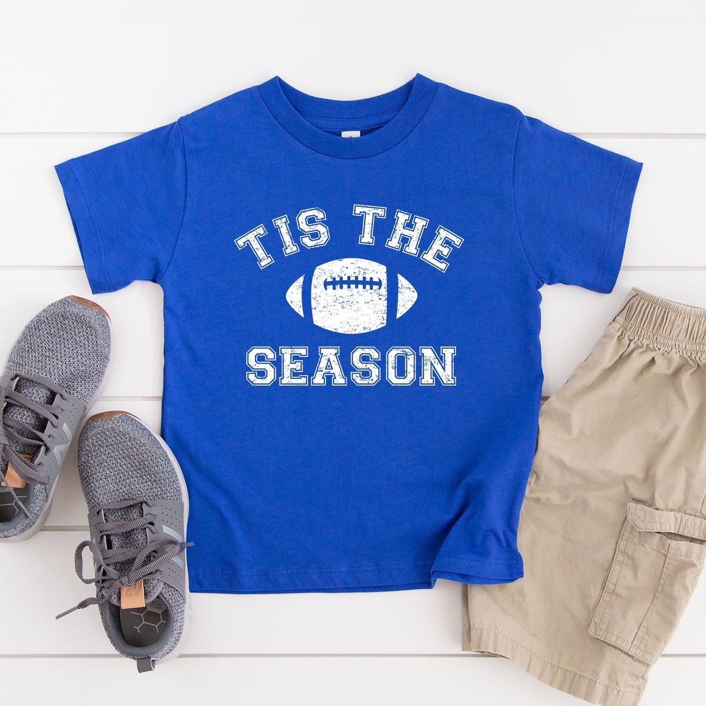Tis The Season Football | Youth Graphic Short Sleeve Tee