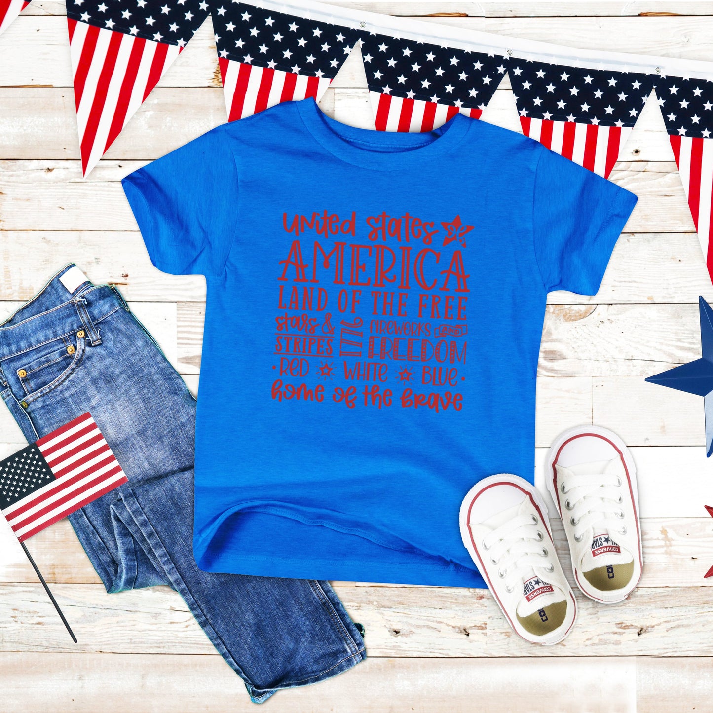 4th of July Subway | Toddler Short Sleeve Crew Neck