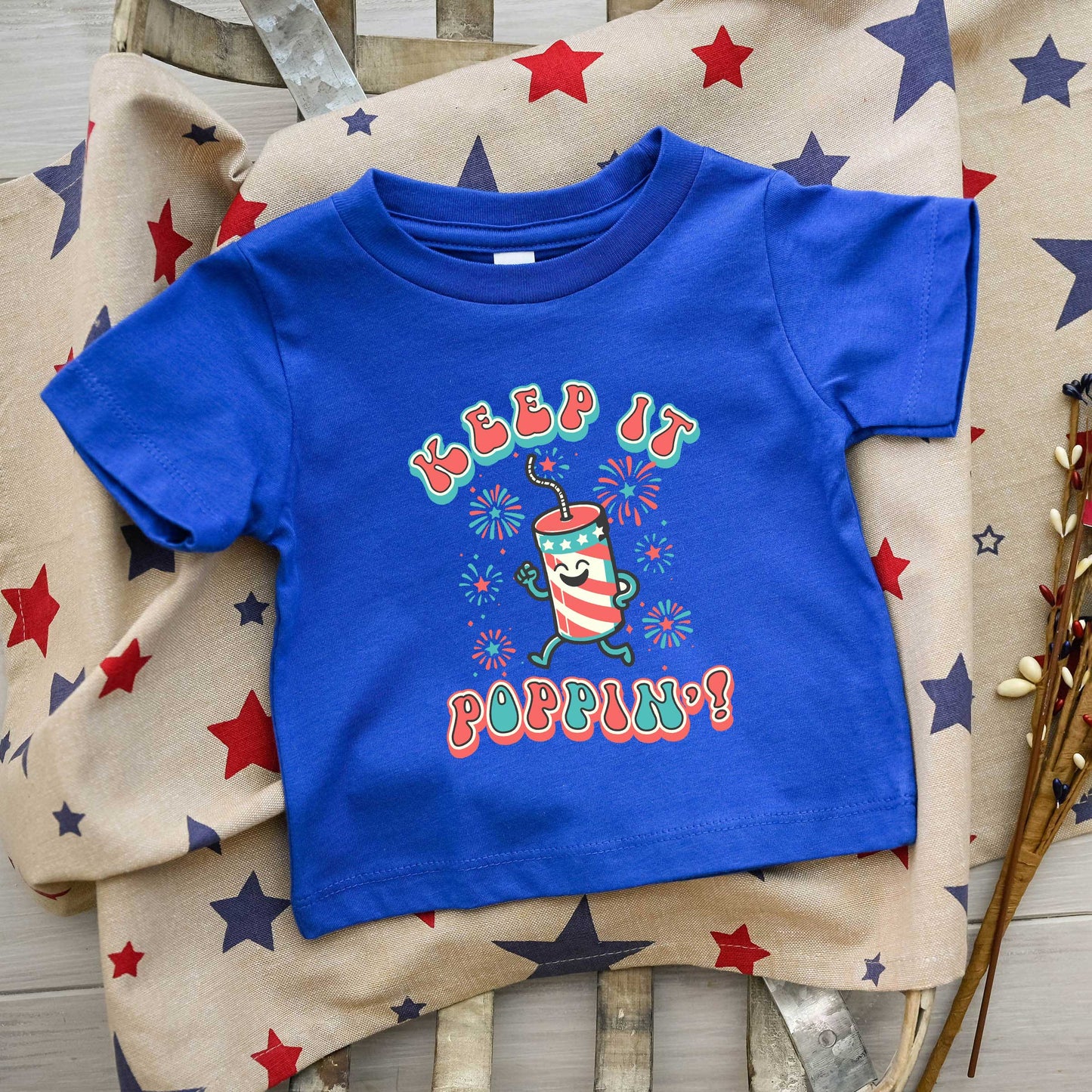 Keep It Poppin' Firework | Youth Graphic Short Sleeve Tee