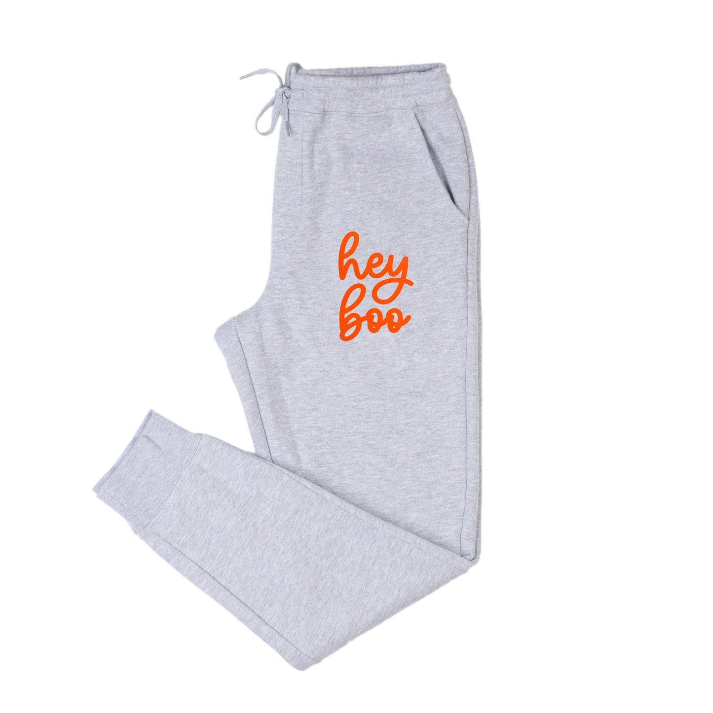 Hey Boo Cursive Puff Print | Hoodie Set