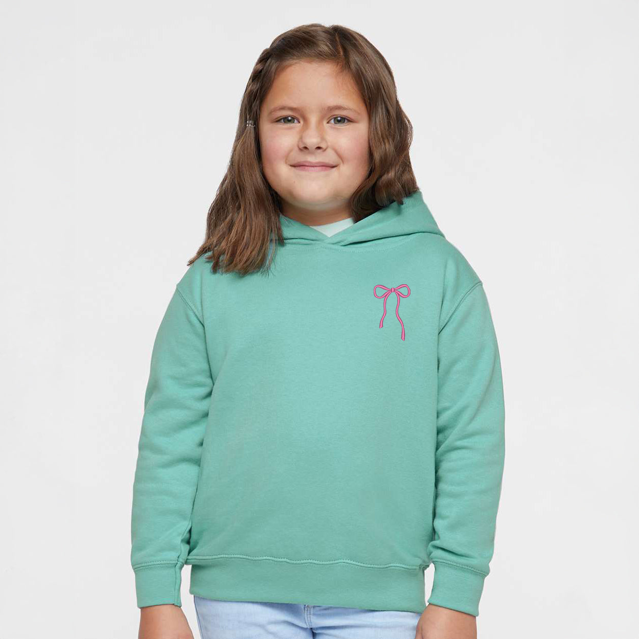 Embroidered Thin Bow | Toddler Graphic Hoodie