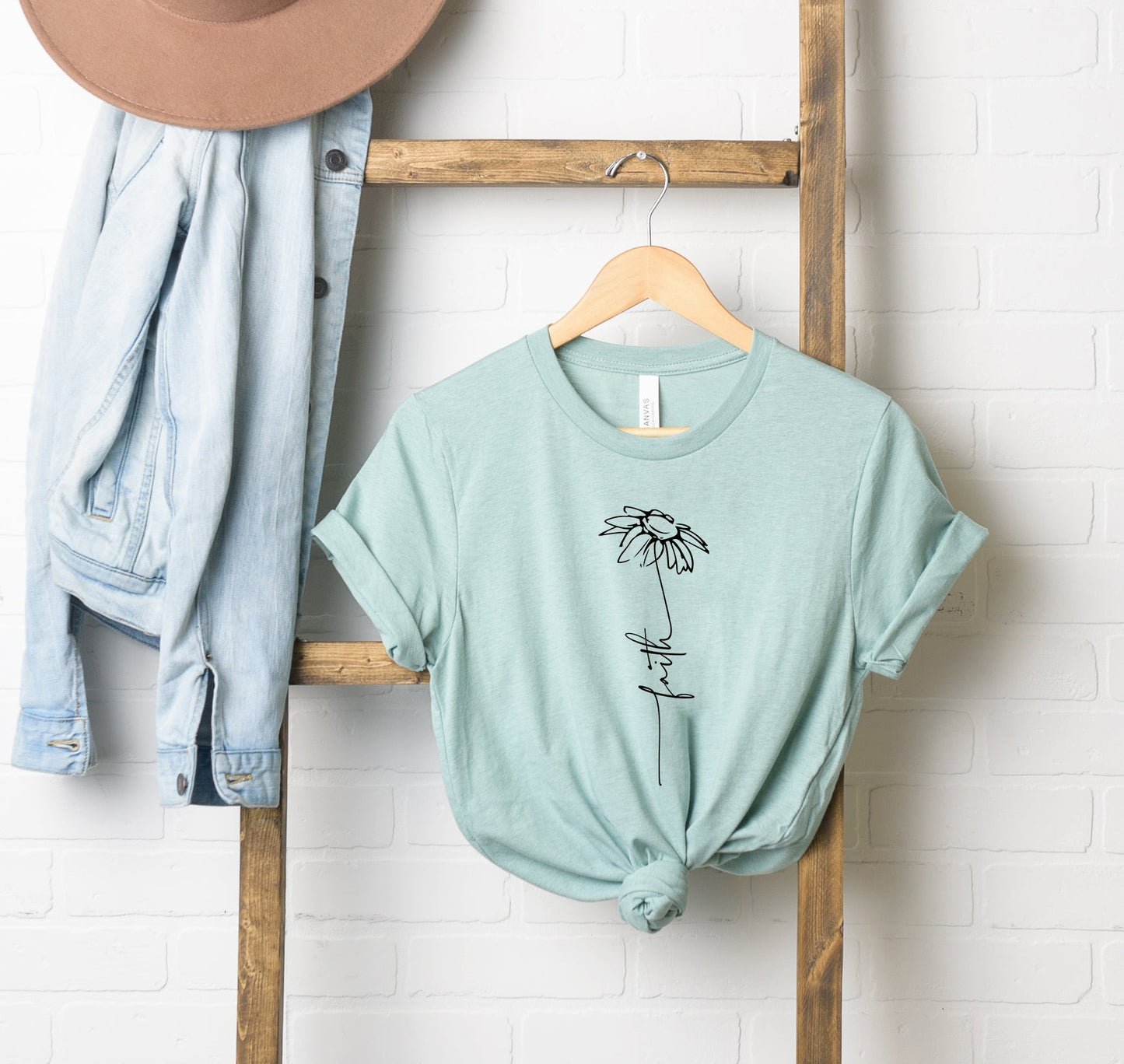 Faith Flower | Short Sleeve Crew Neck
