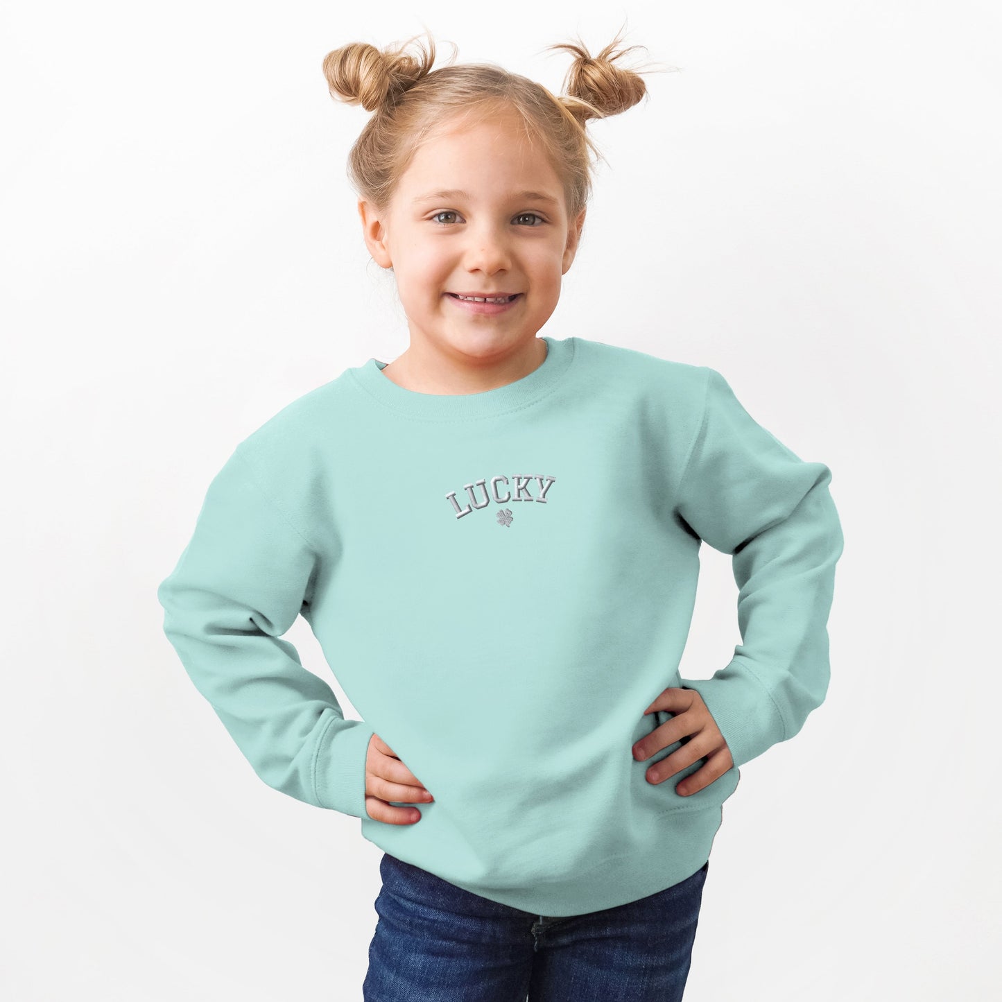 Embroidered Lucky Clover | Toddler Graphic Sweatshirt