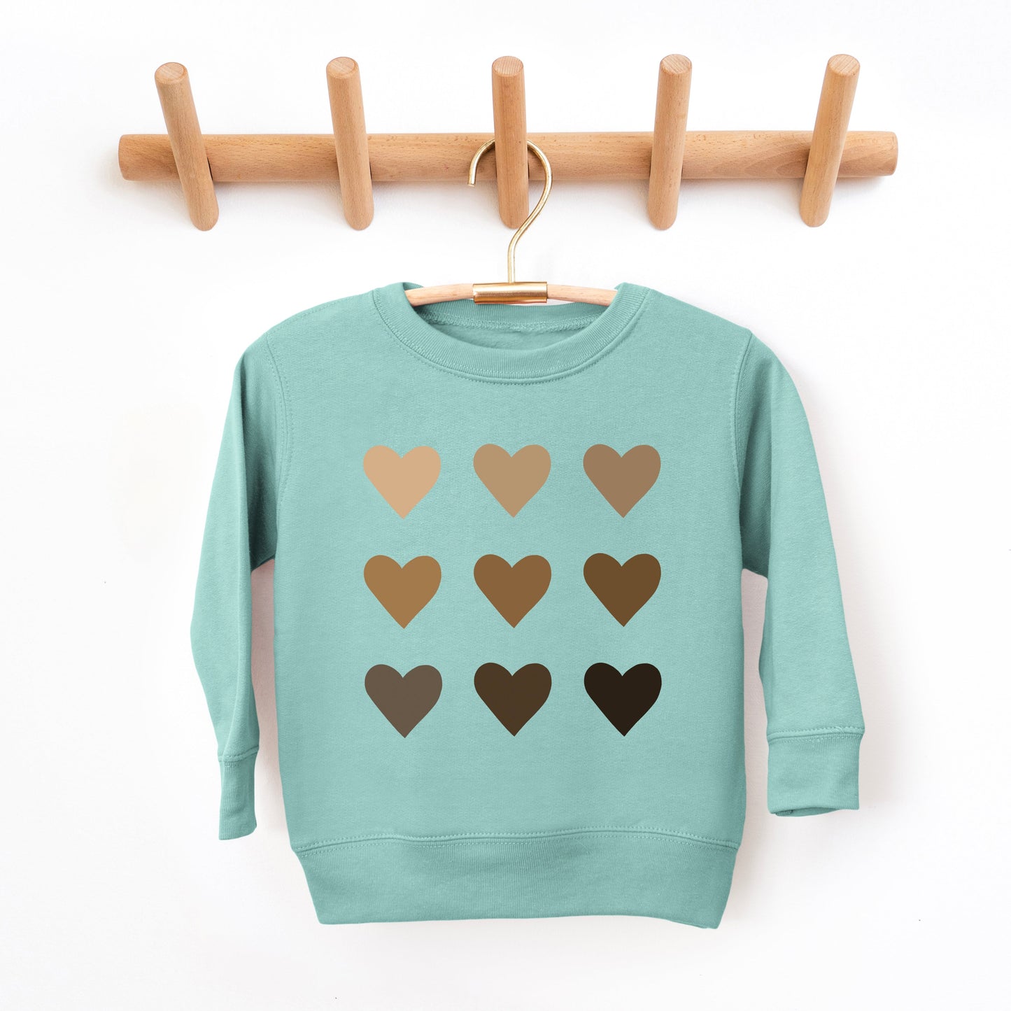 Melanin Hearts | Youth Ultra-Soft Graphic Sweatshirt