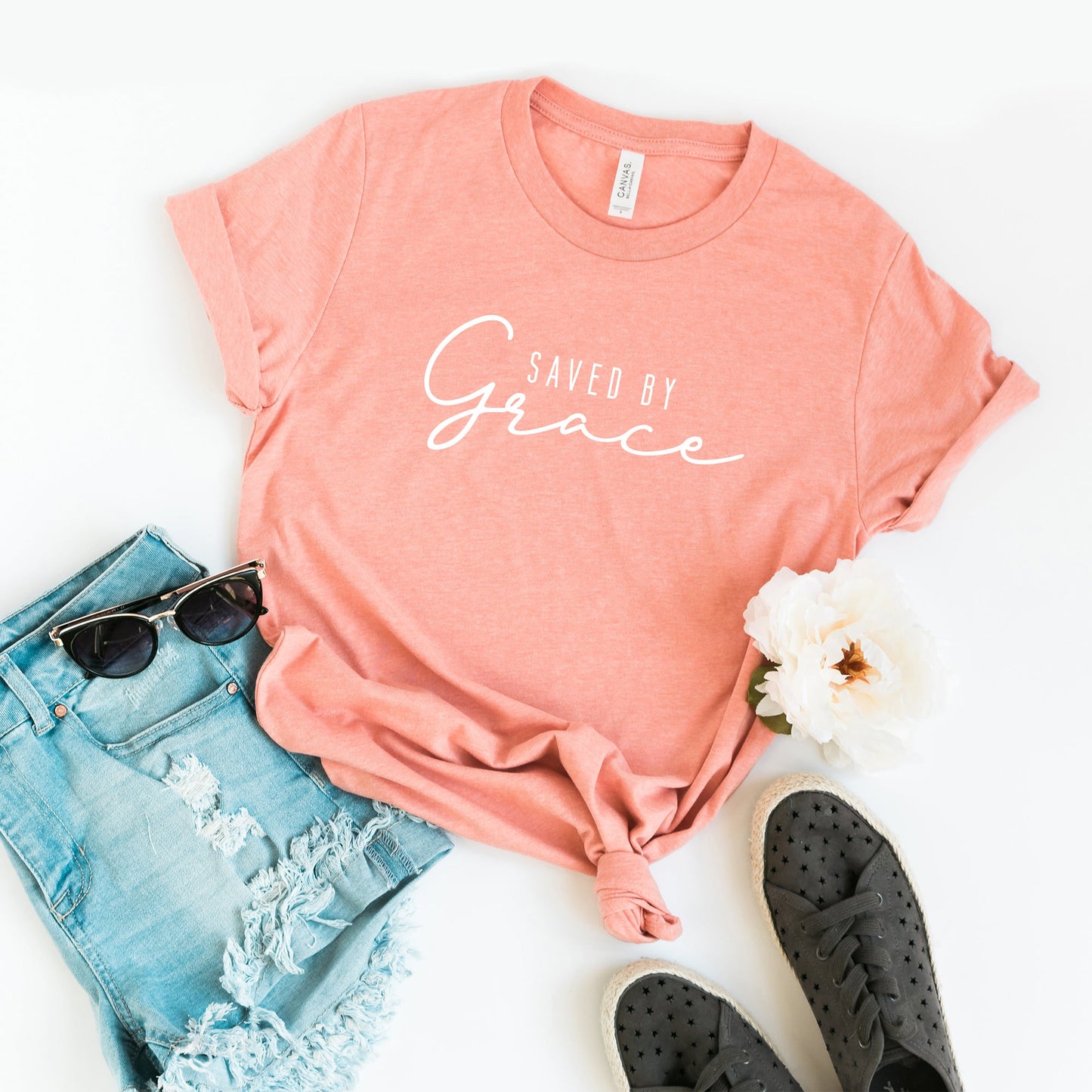 Saved By Grace | Short Sleeve Crew Neck