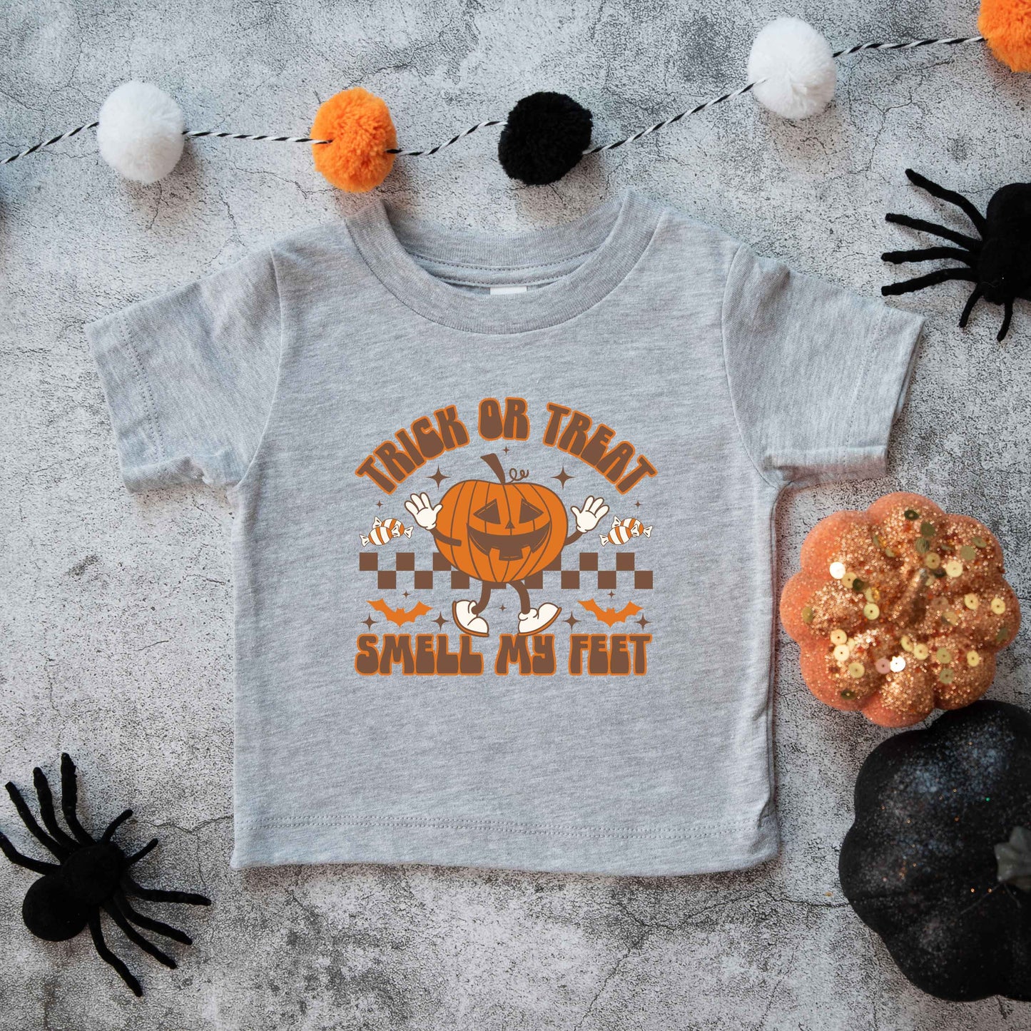 Smell My Feet Checkered | Toddler Graphic Short Sleeve Tee