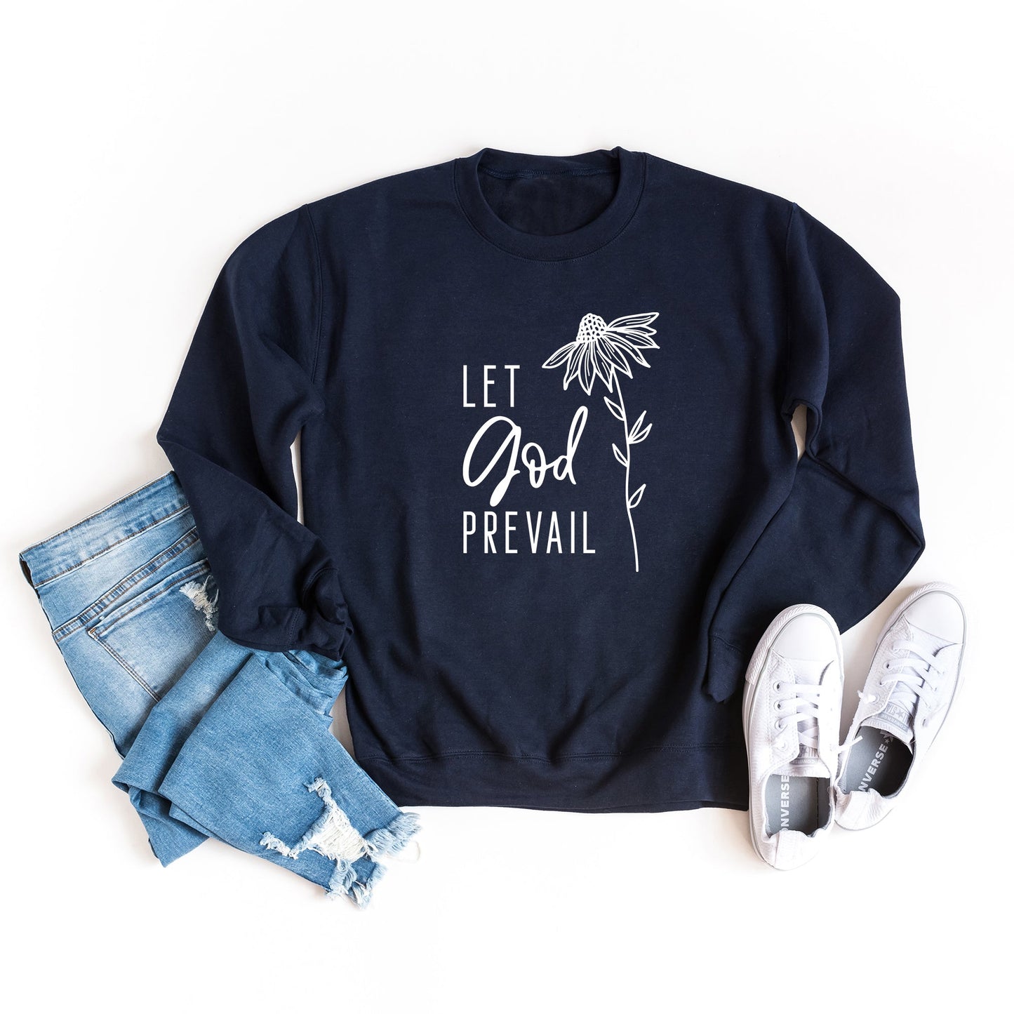 Let God Prevail Floral | Sweatshirt