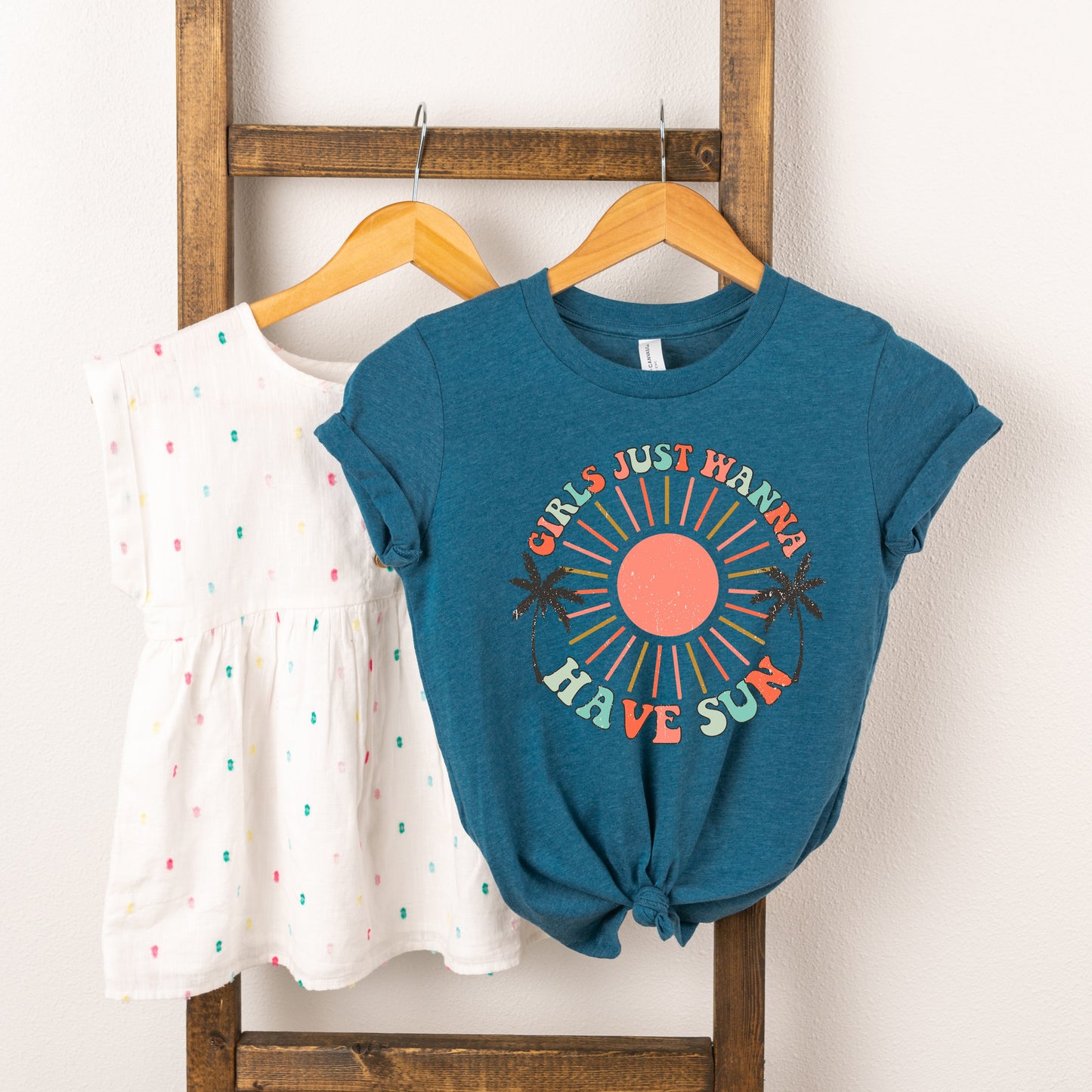 Boho Girls Have Sun | Toddler Short Sleeve Crew Neck