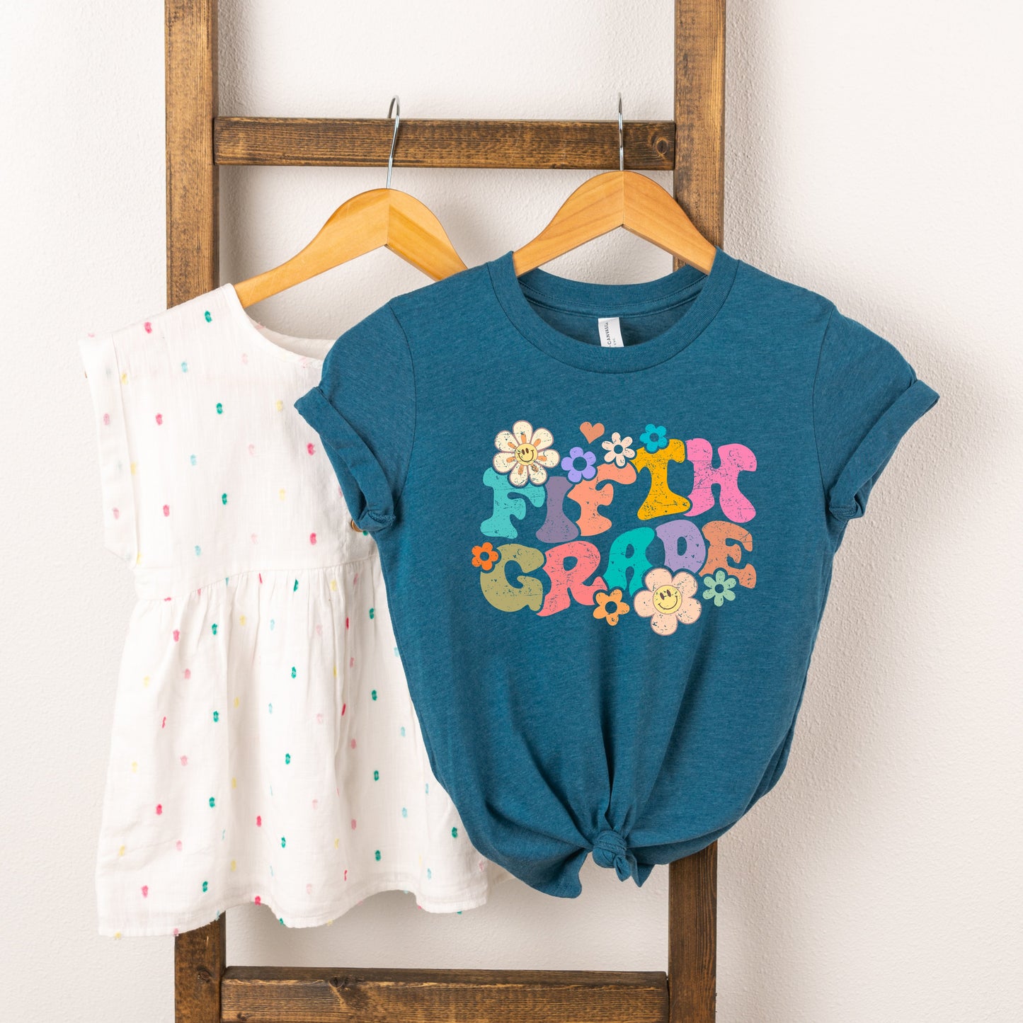 Fifth Grade Flowers | Youth Graphic Short Sleeve Tee