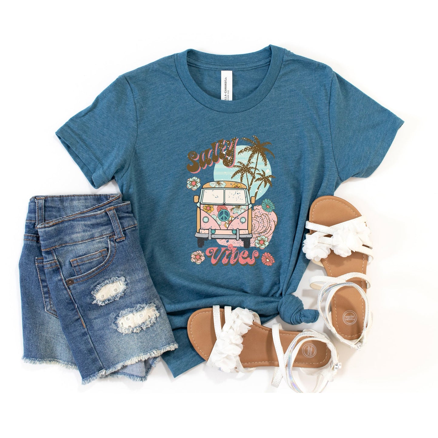 Salty Vibes Van | Youth Short Sleeve Crew Neck