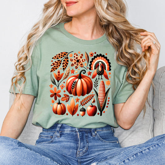 Thanksgiving Boho | Short Sleeve Graphic Tee