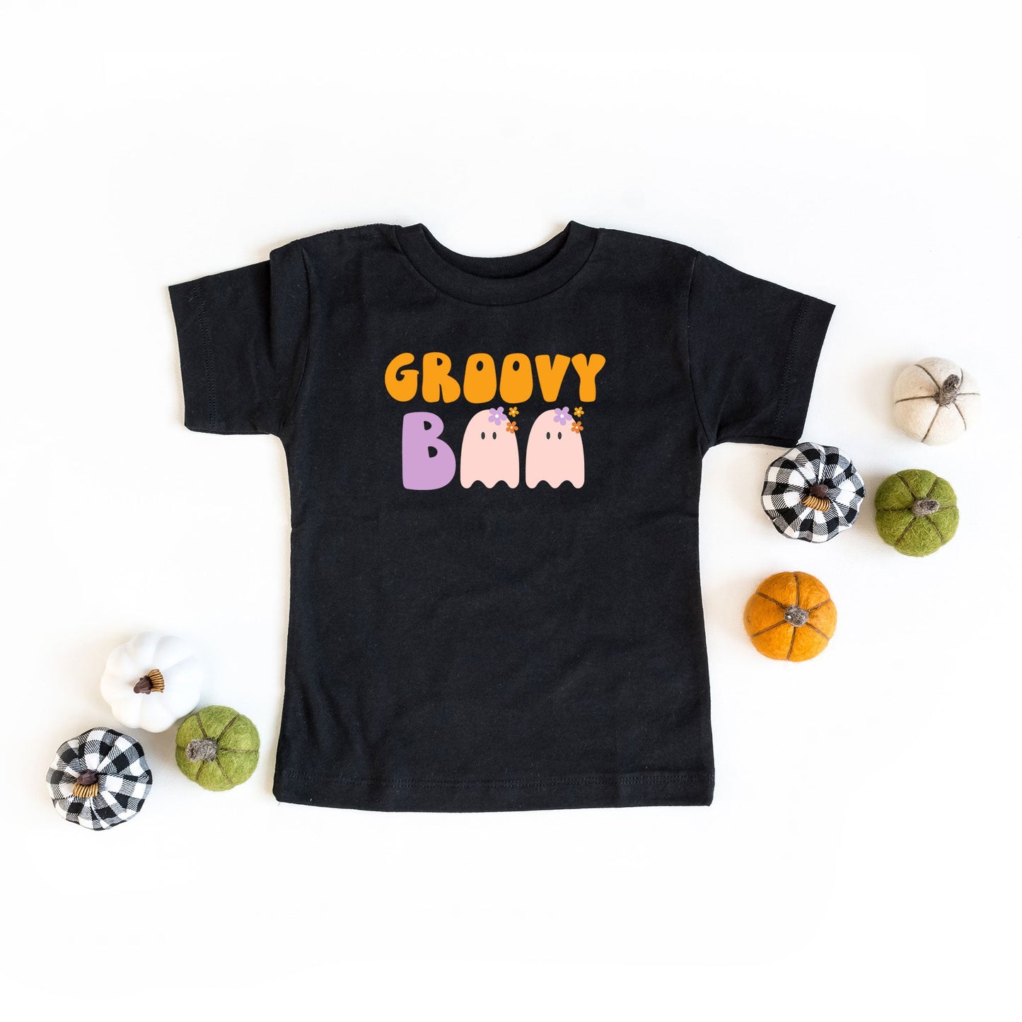 Groovy Boo Ghost | Toddler Graphic Short Sleeve Tee