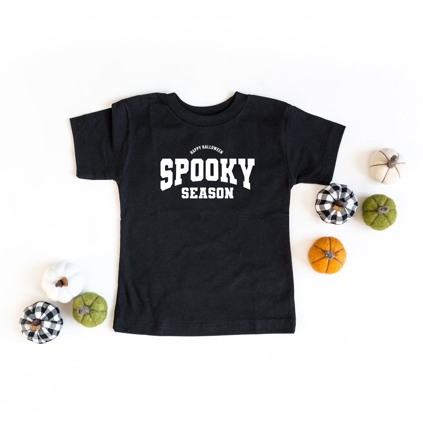 Varsity Spooky Season | Toddler Short Sleeve Crew Neck