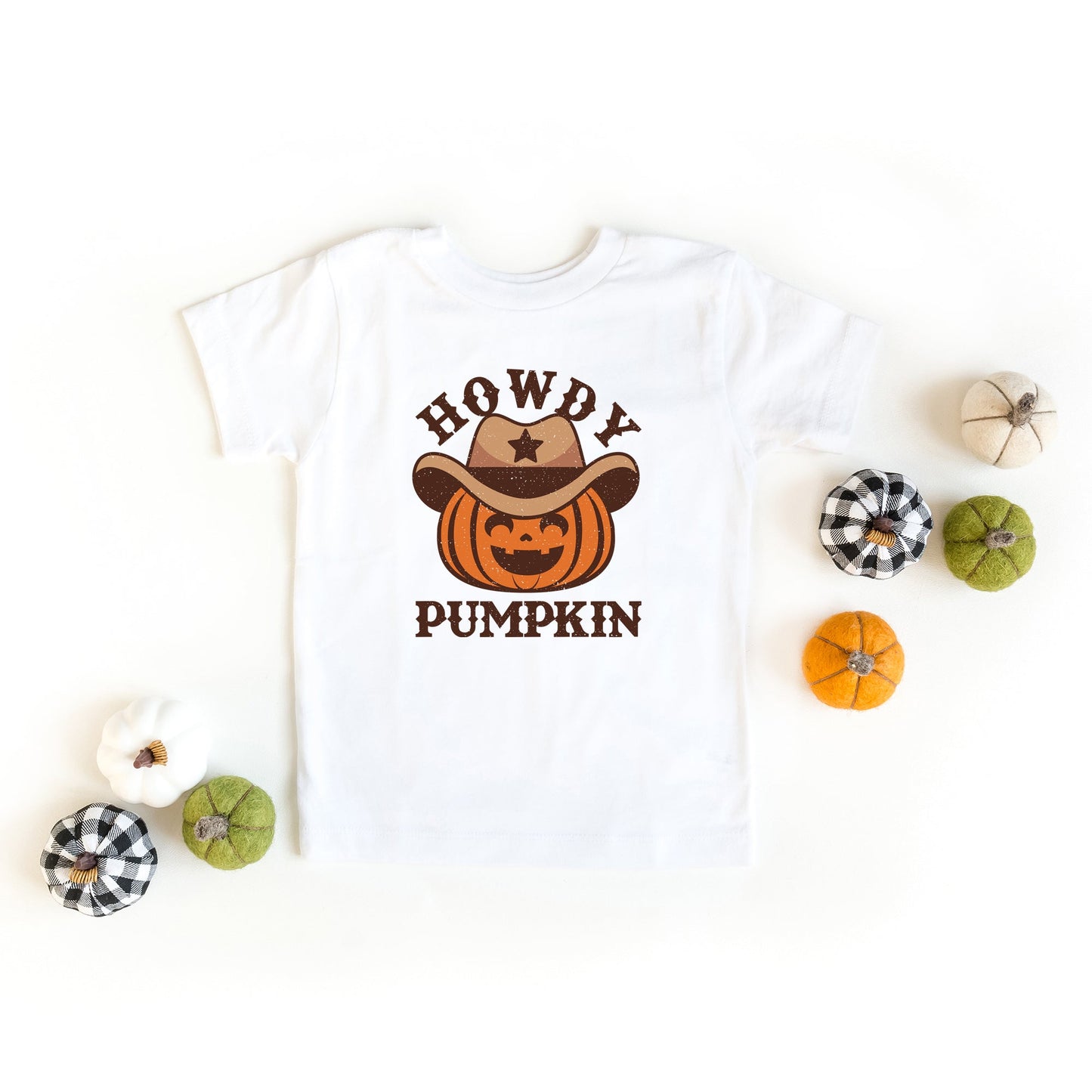 Howdy Pumpkin Hat | Toddler Graphic Short Sleeve Tee