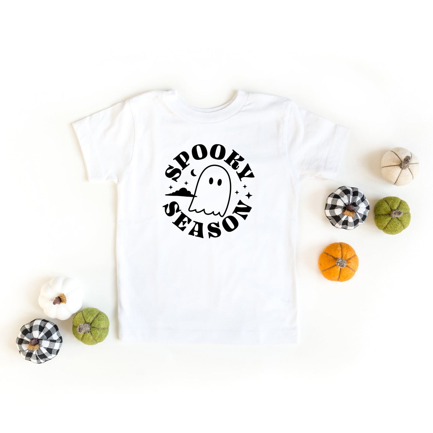 Spooky Season Ghost | Toddler Short Sleeve Crew Neck