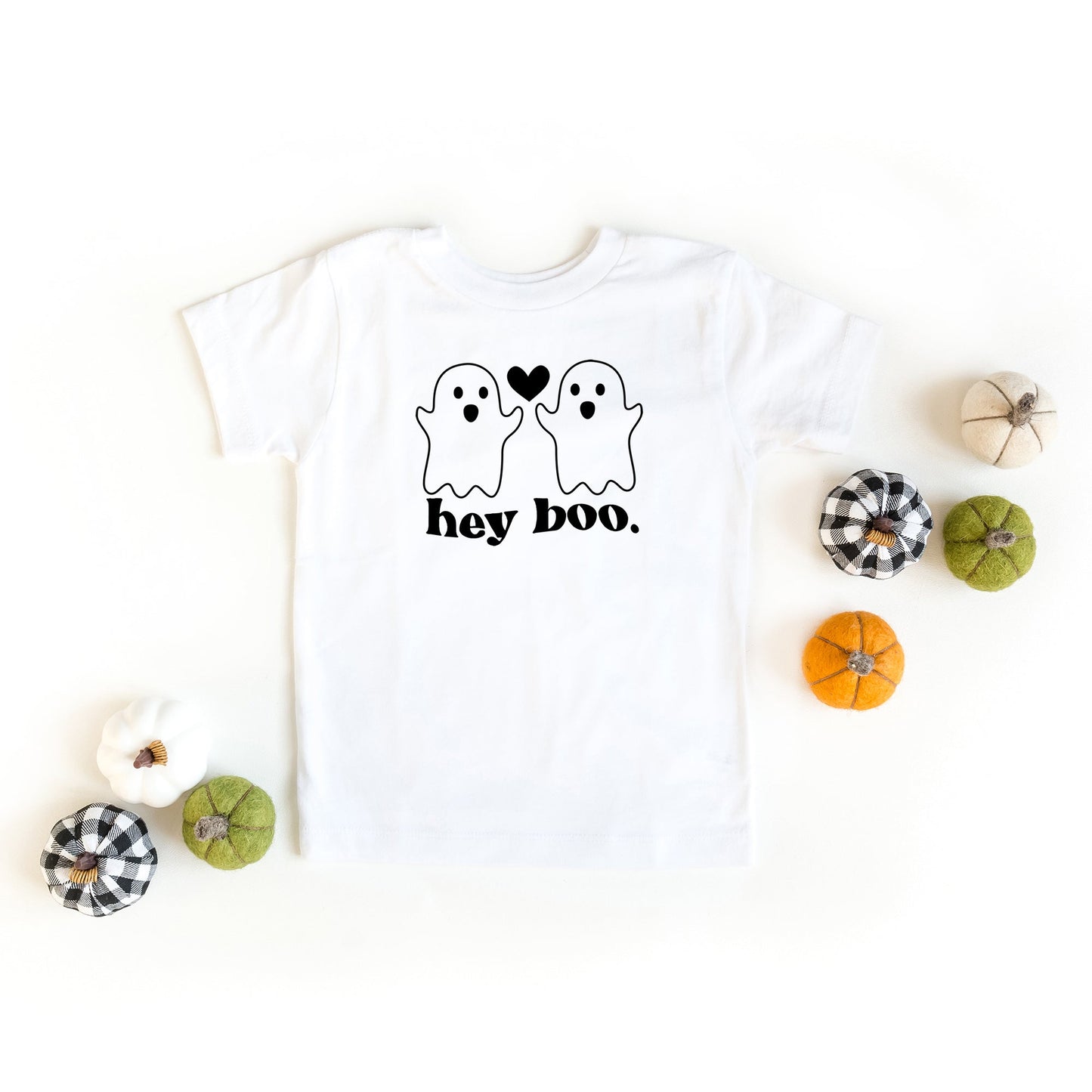 Ghosts Hey Boo | Toddler Short Sleeve Crew Neck