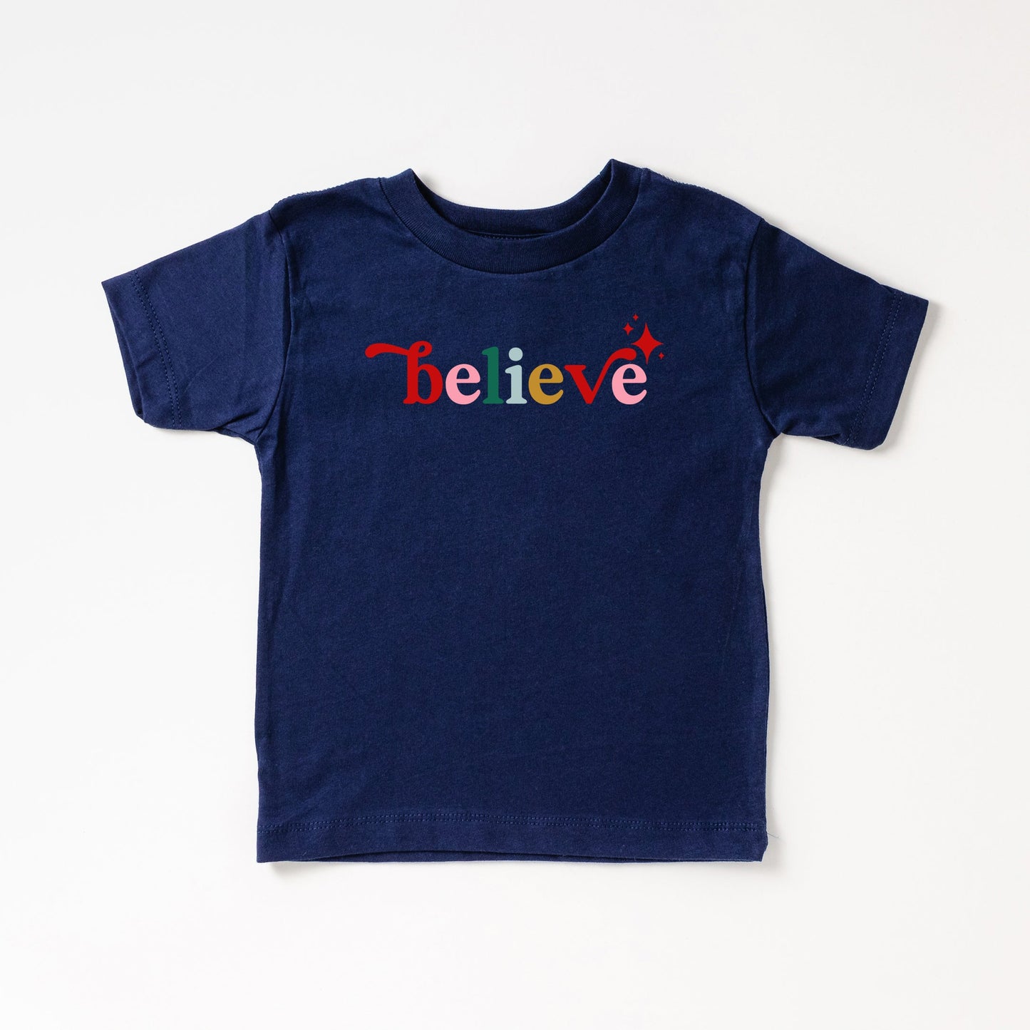 Believe Colorful | Toddler Short Sleeve Crew Neck