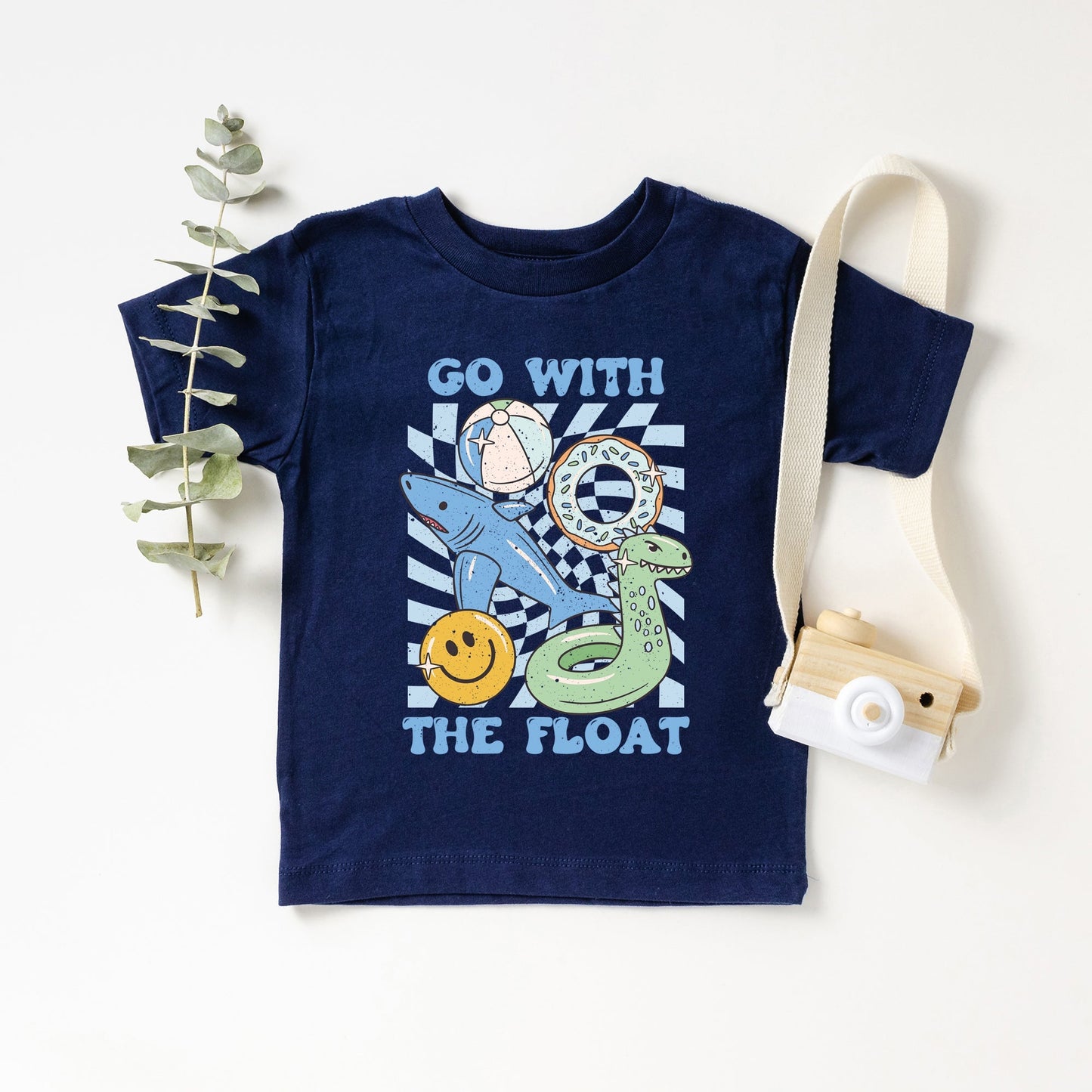 Go With The Float Blue | Youth Graphic Short Sleeve Tee