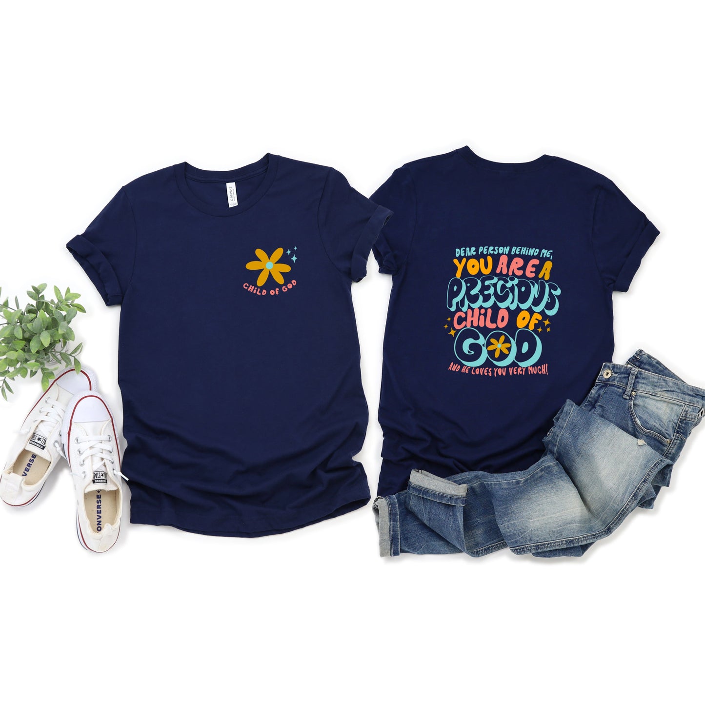 Precious Child Of God | Short Sleeve Crew Neck | Front and Back Design