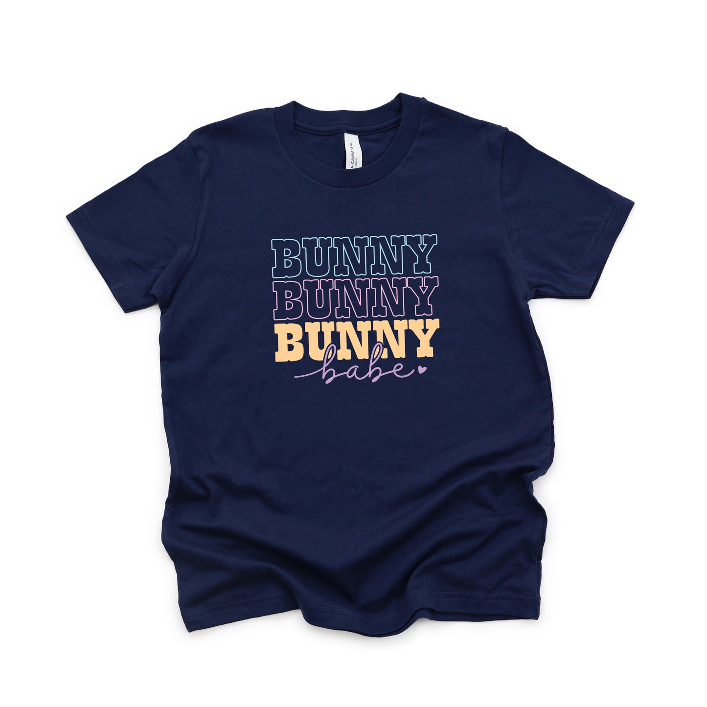 Bunny Babe Cursive | Youth Short Sleeve Crew Neck