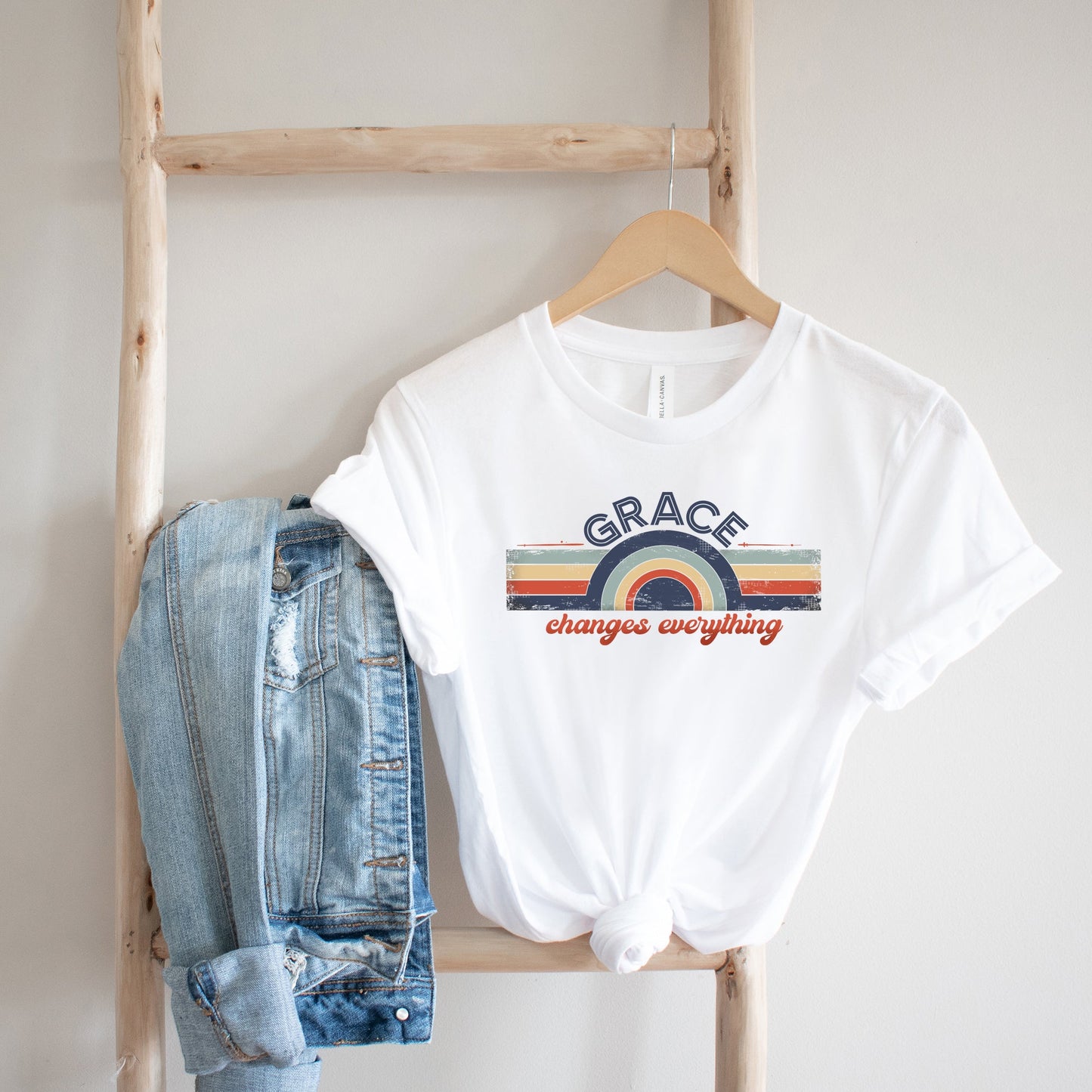 Grace Changes Everything Colorful | Short Sleeve Crew Neck