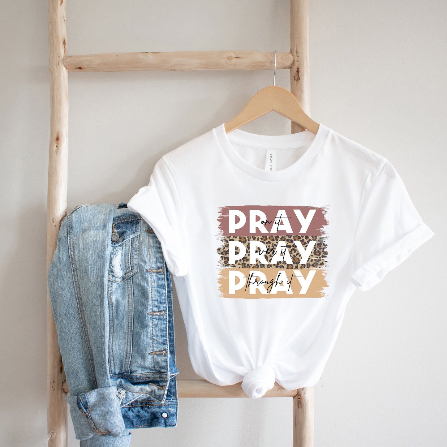 Pray On It Colorful | Short Sleeve Crew Neck