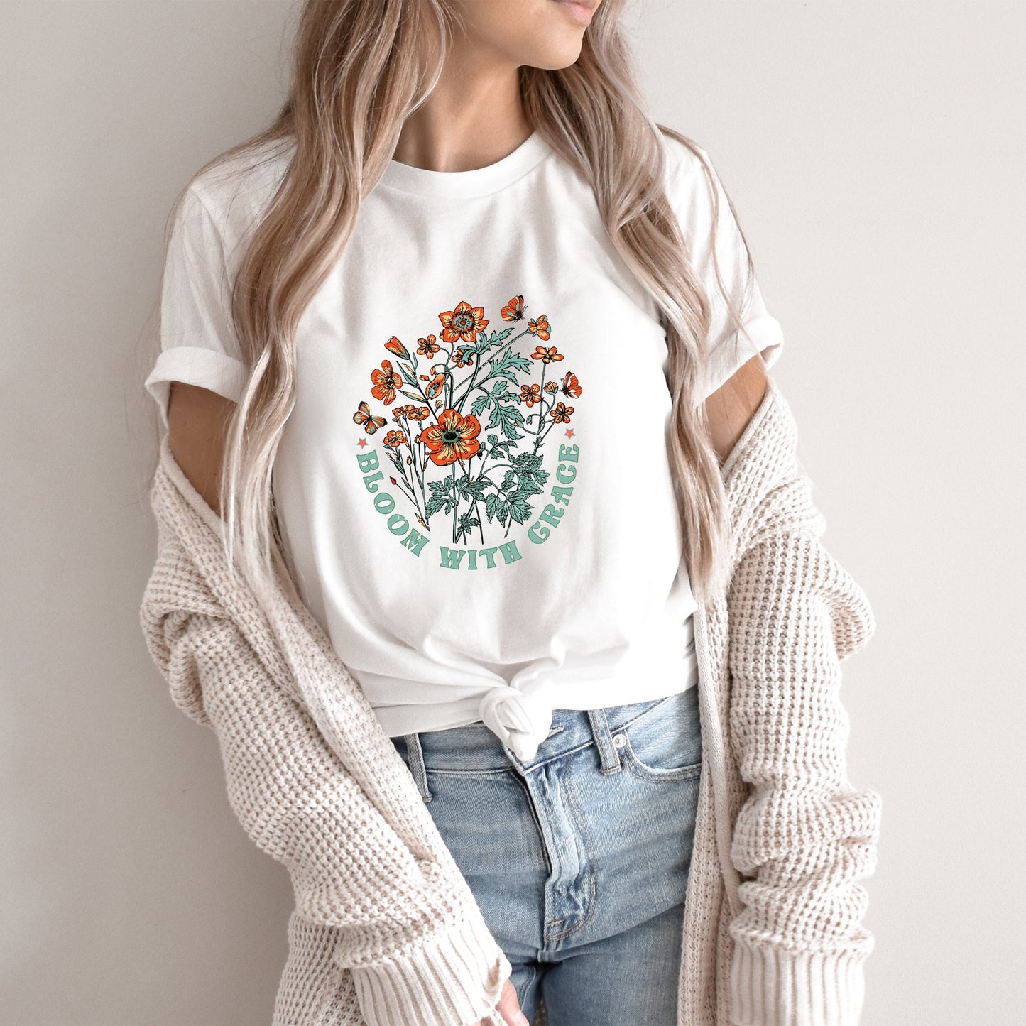 Bloom With Grace | Short Sleeve Crew Neck