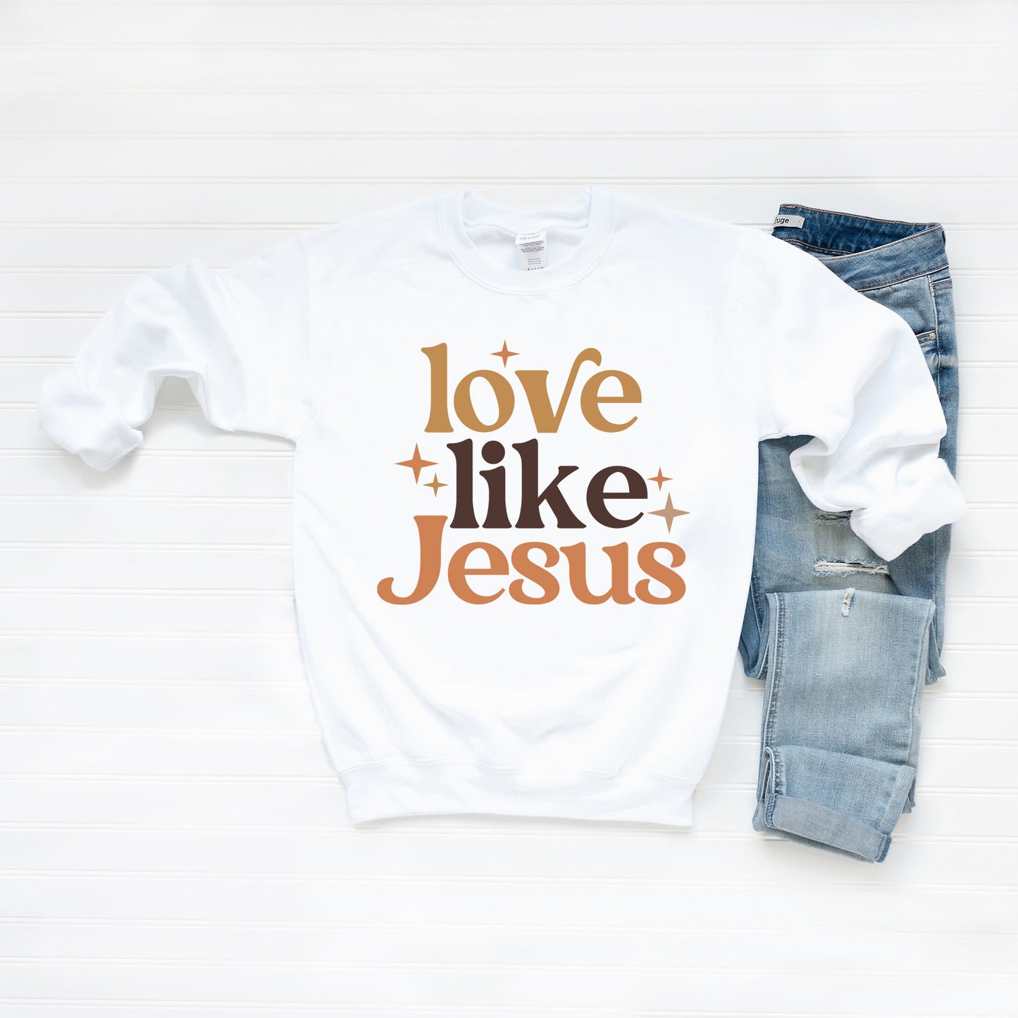 Love Like Jesus Stars | Sweatshirt