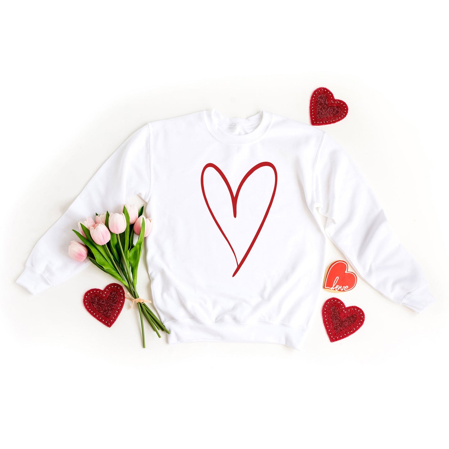 Hand Drawn Heart | Sweatshirt