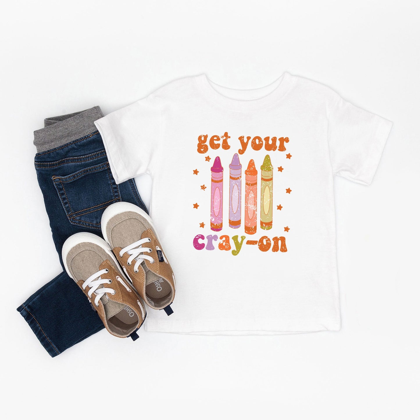 Get Your Cray-On | Toddler Short Sleeve Crew Neck