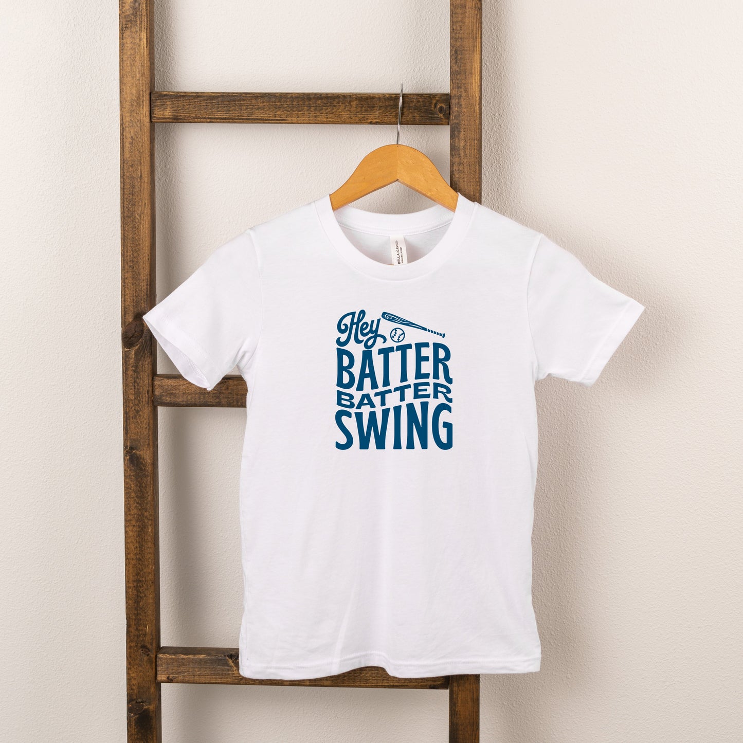 Hey Batter Batter Wavy | Toddler Short Sleeve Crew Neck