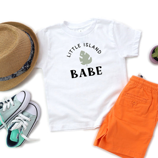 Little Island Babe | Toddler Short Sleeve Crew Neck