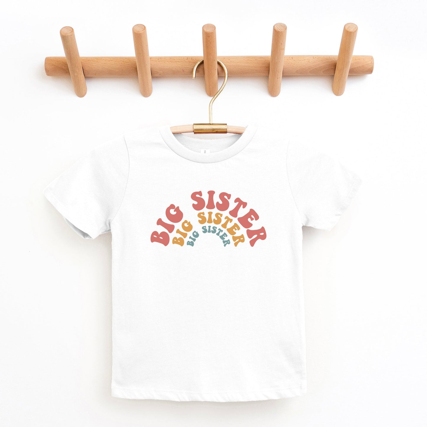 Big Sister Stacked Curved | Youth Graphic Short Sleeve Tee