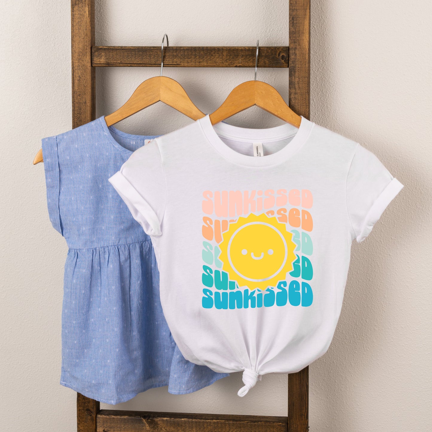 Sunkissed Stacked Sun Colorful | Toddler Short Sleeve Crew Neck