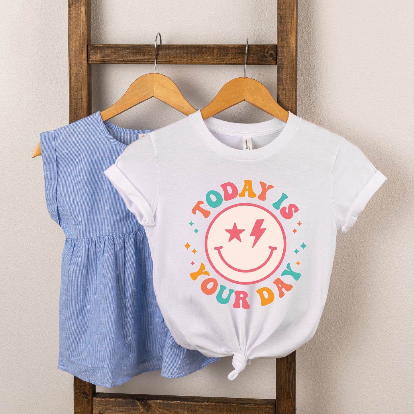 Today Is Your Day Bold Smile | Toddler Short Sleeve Crew Neck