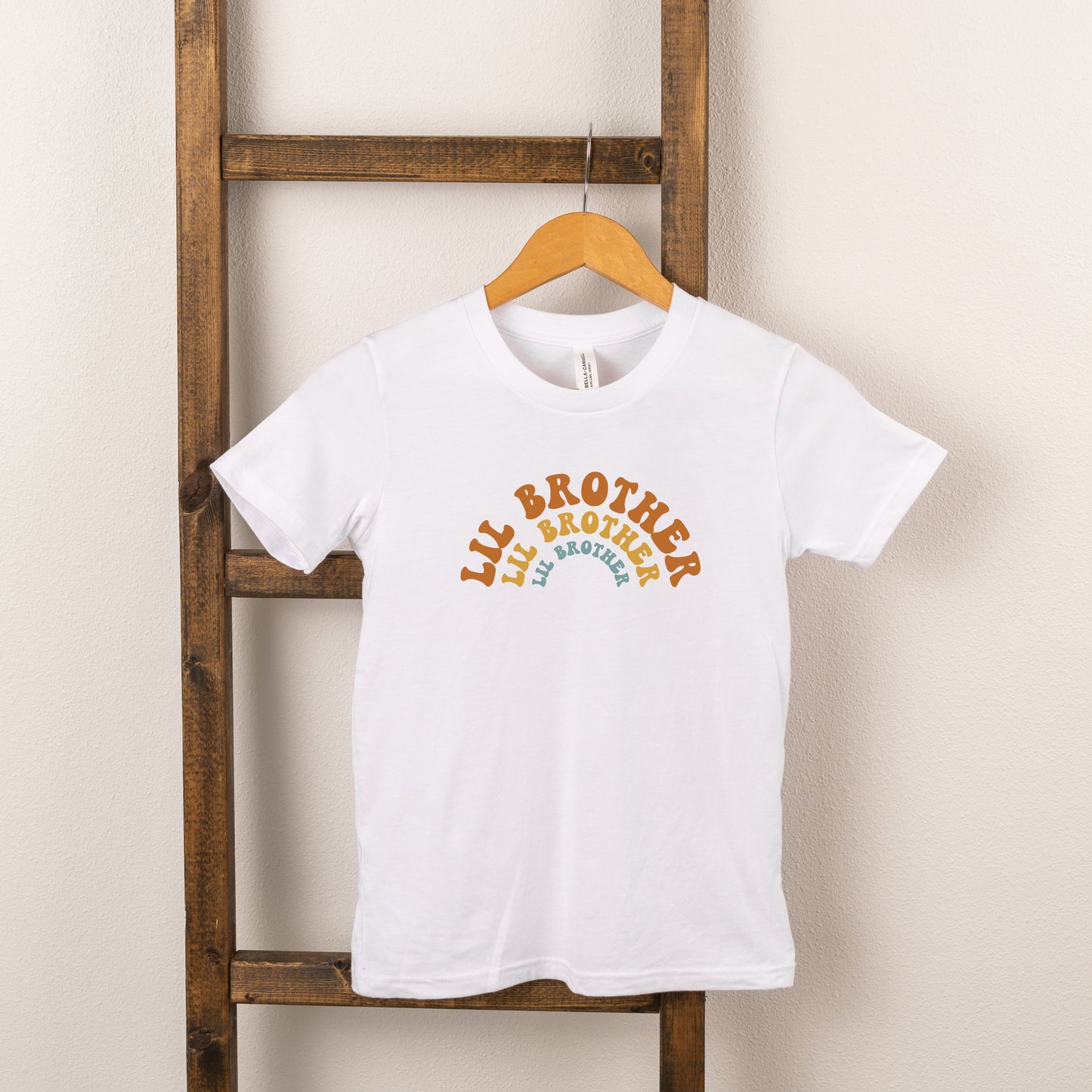 Lil Brother Stacked Curved | Toddler Short Sleeve Crew Neck