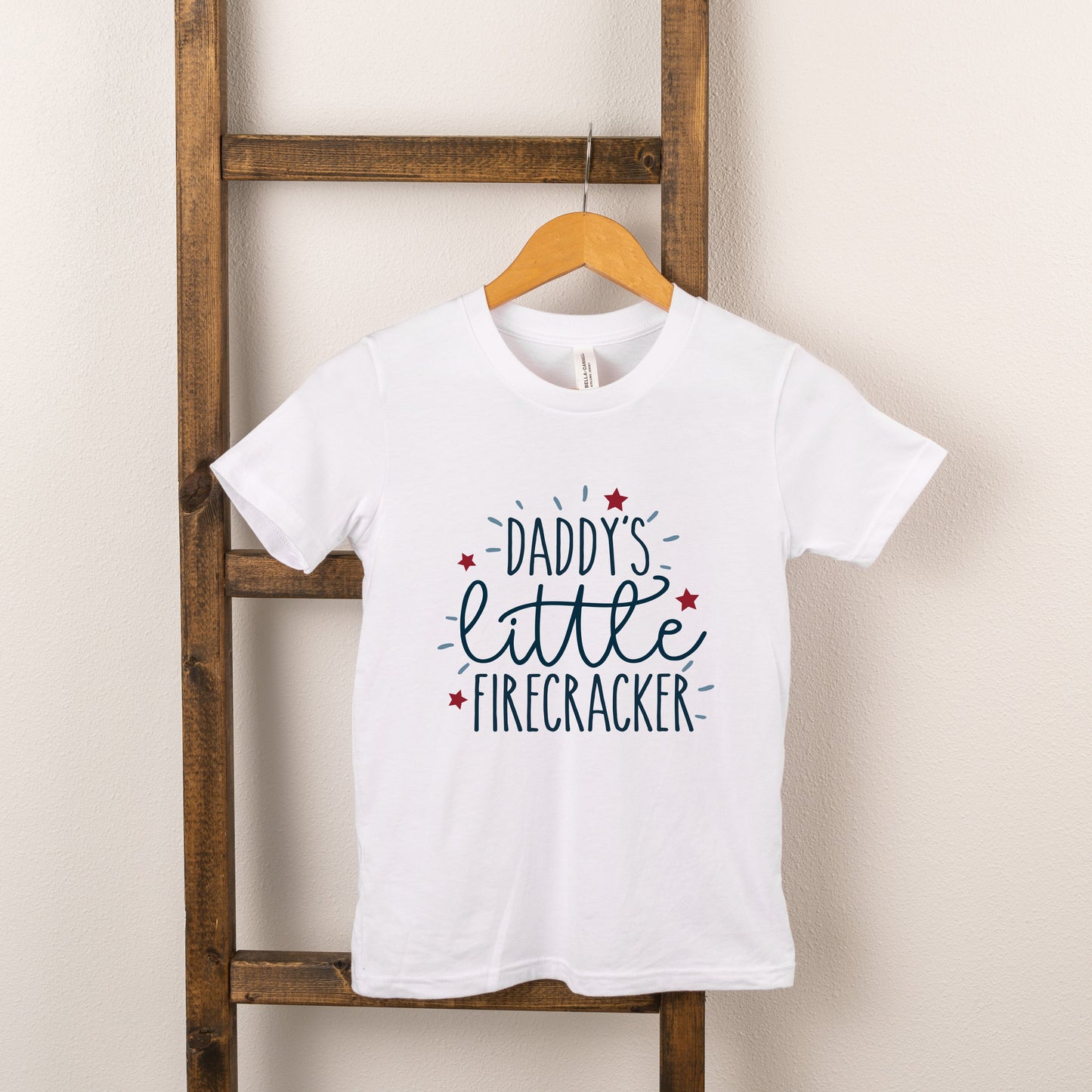 Daddy's Little Firecracker | Toddler Short Sleeve Crew Neck