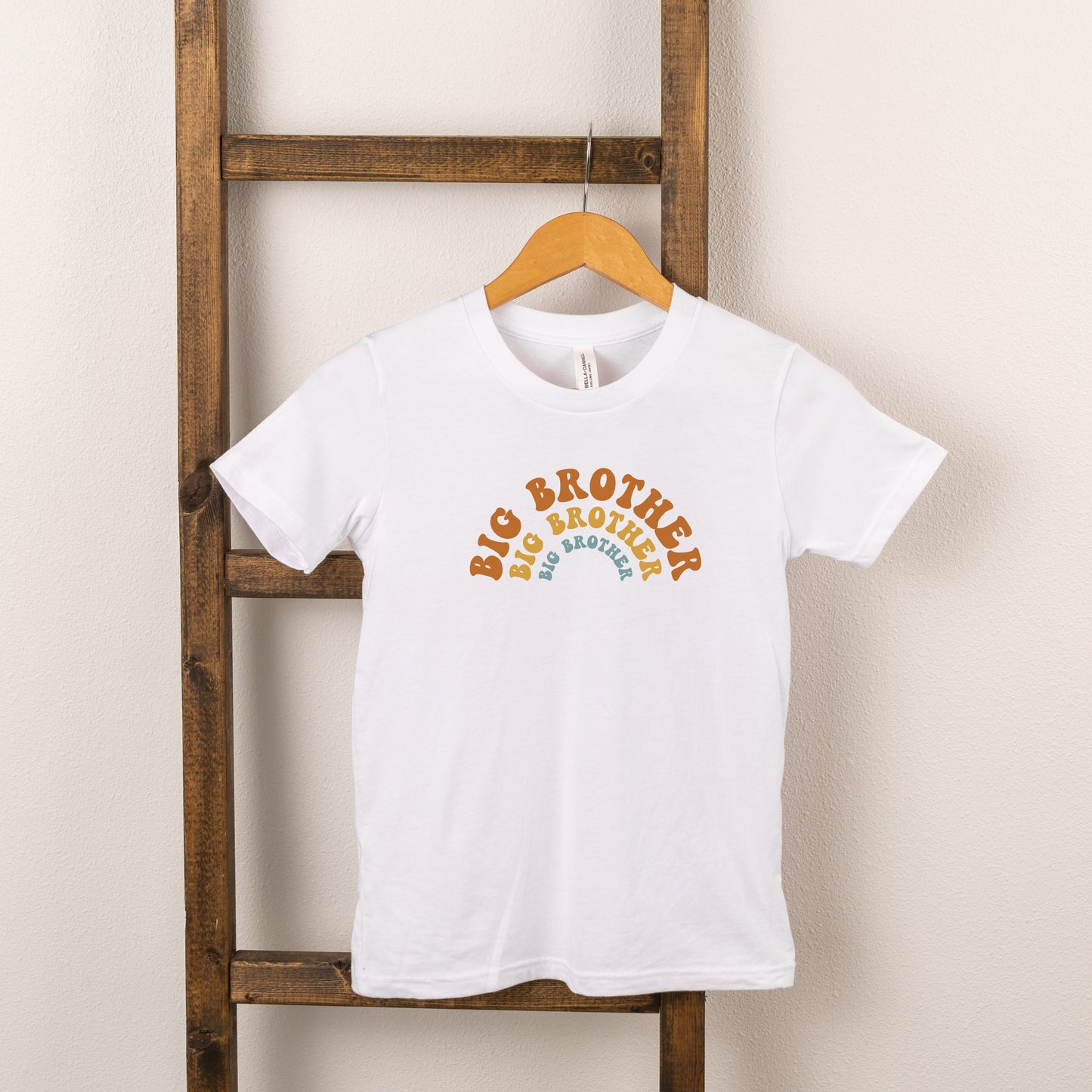 Big Brother Stacked Curved | Toddler Short Sleeve Crew Neck