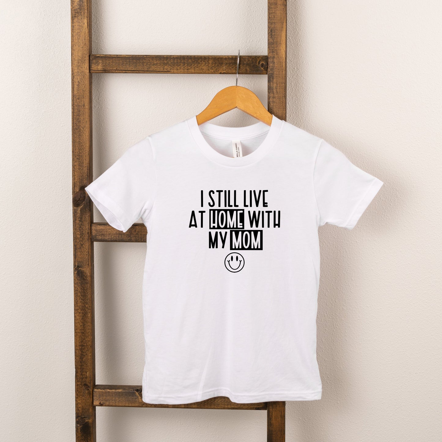 Home With My Mom | Toddler Short Sleeve Crew Neck