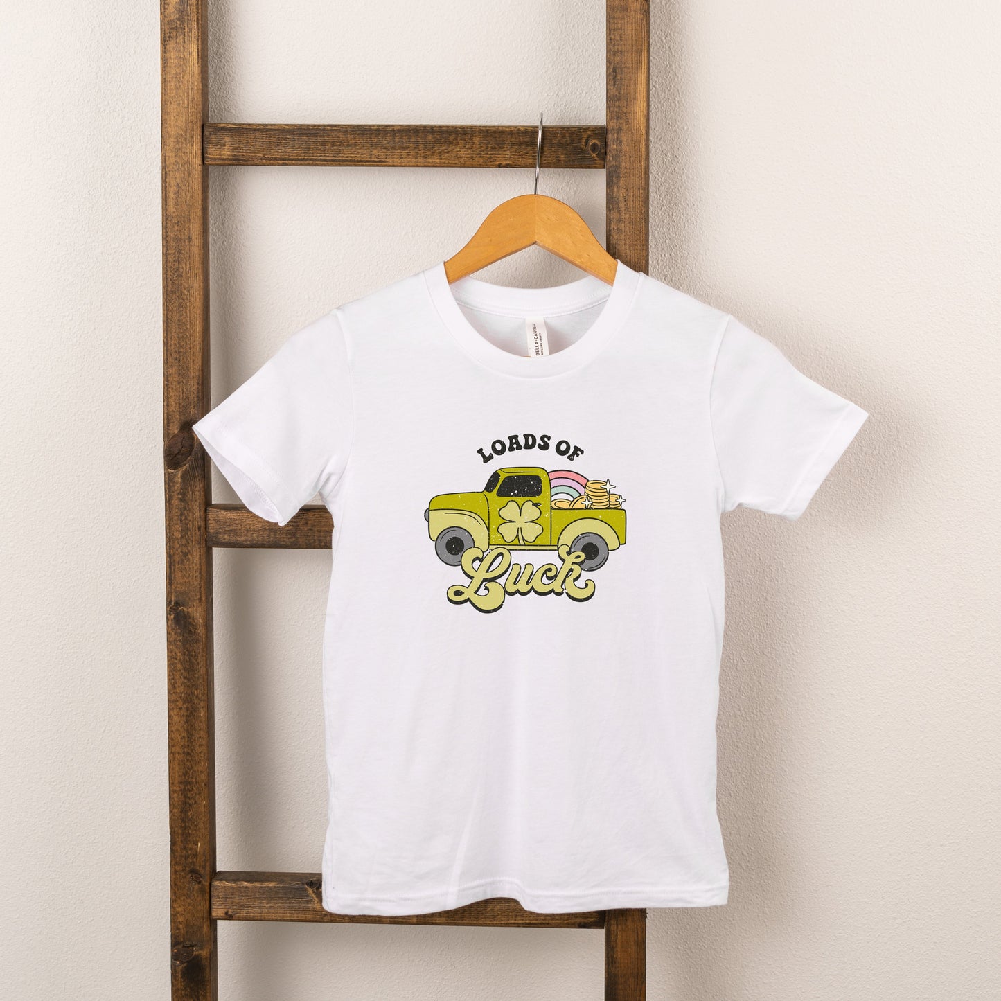 Loads Of Luck Retro Truck | Toddler Short Sleeve Crew Neck